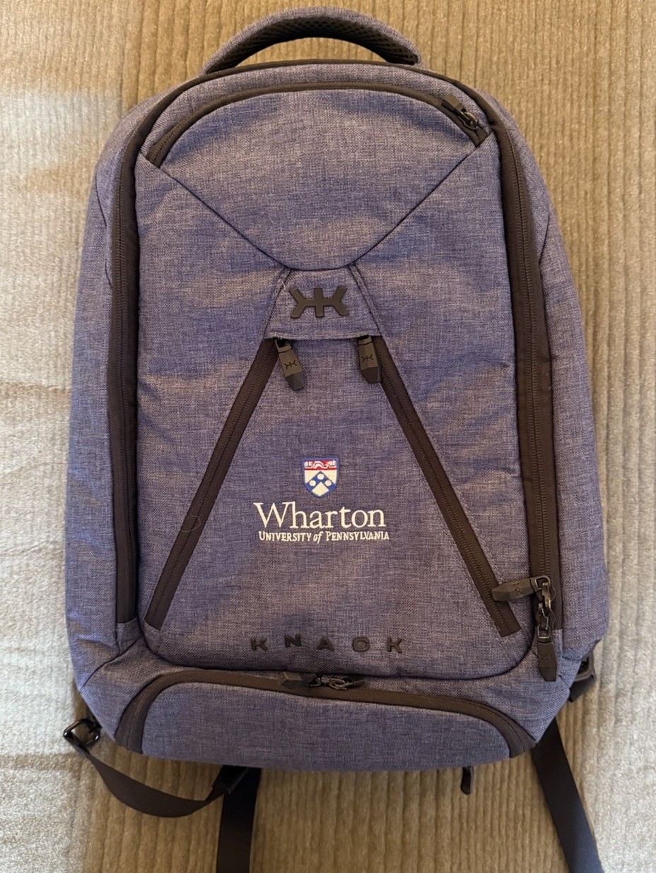 Knack Series 1 Medium Expandable Backpack Blue/Gray – Wharton UPenn – Very Rare