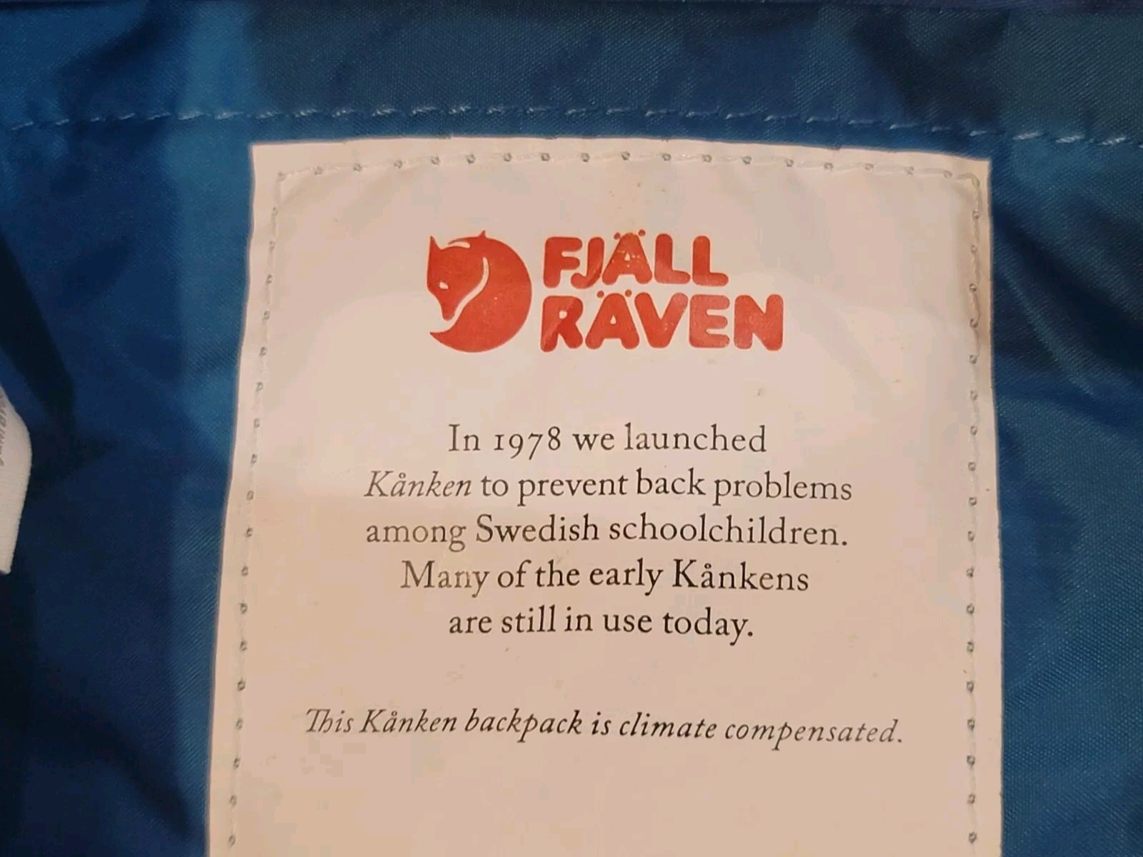 Fjallraven Kanken Mini Classic Backpack Blue Bag Double Handles READ!!