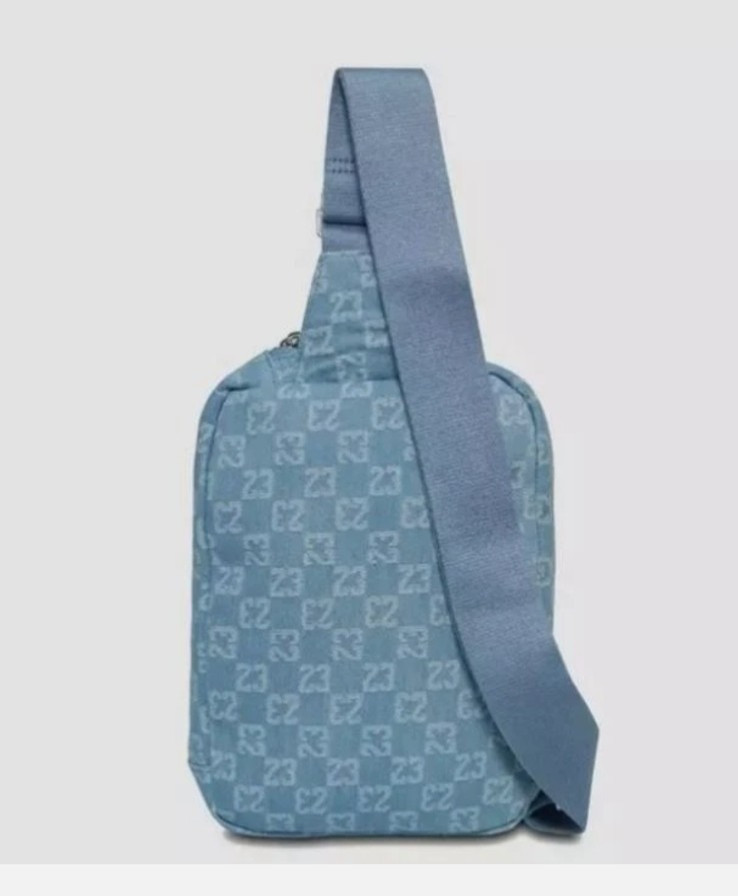 Jordan Monogram Denim Crossbody Bag 23 Logo MA9062-571 Limited Edition New