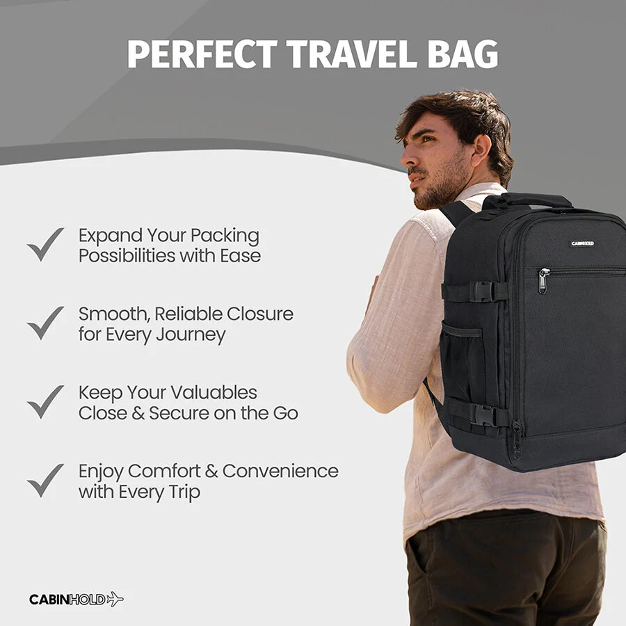 Ryanair 40x25x20cm CABINHOLD ® Backpack Barcelona Hand Luggage Wizzair RPET 20L