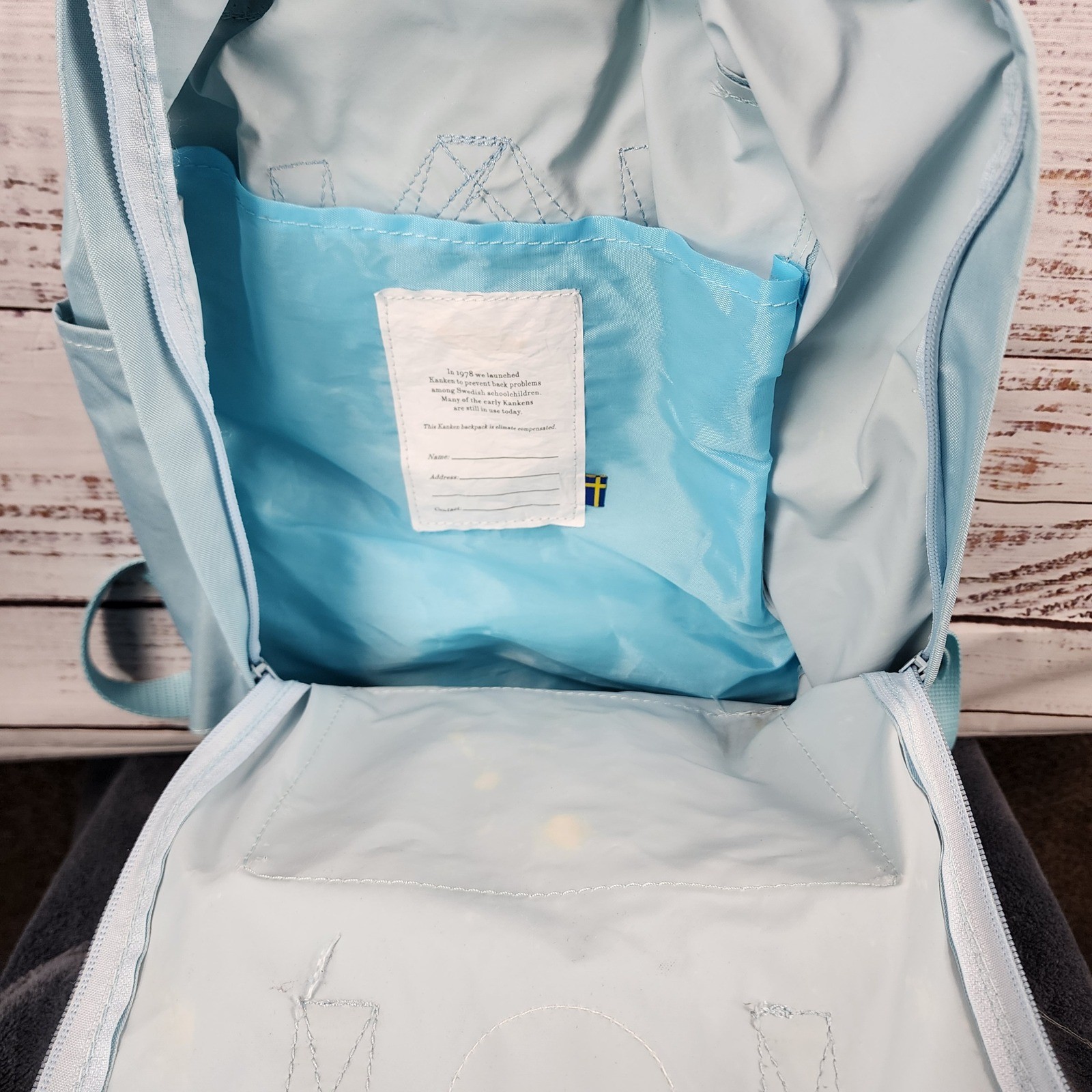 Fjallraven Kanken Classic Backpack Sky Blue 16L Unisex School Travel Daypack