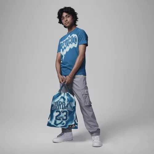 Jordan Drawstring Jersey Unisex Gym Sack Air Jumpman Blue White 9A0757 U1R