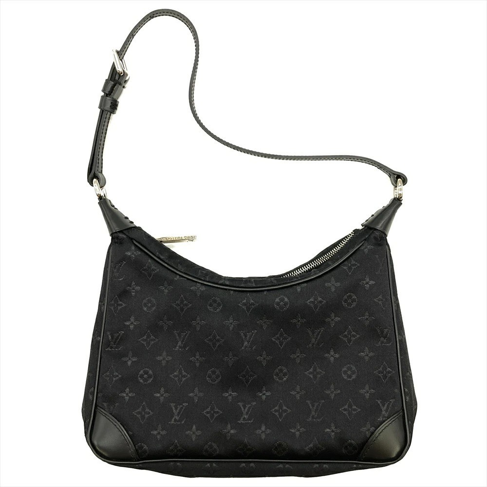 Authentic Louis Vuitton Monogram Satin Little Boulogne Shoulder Bag M92142