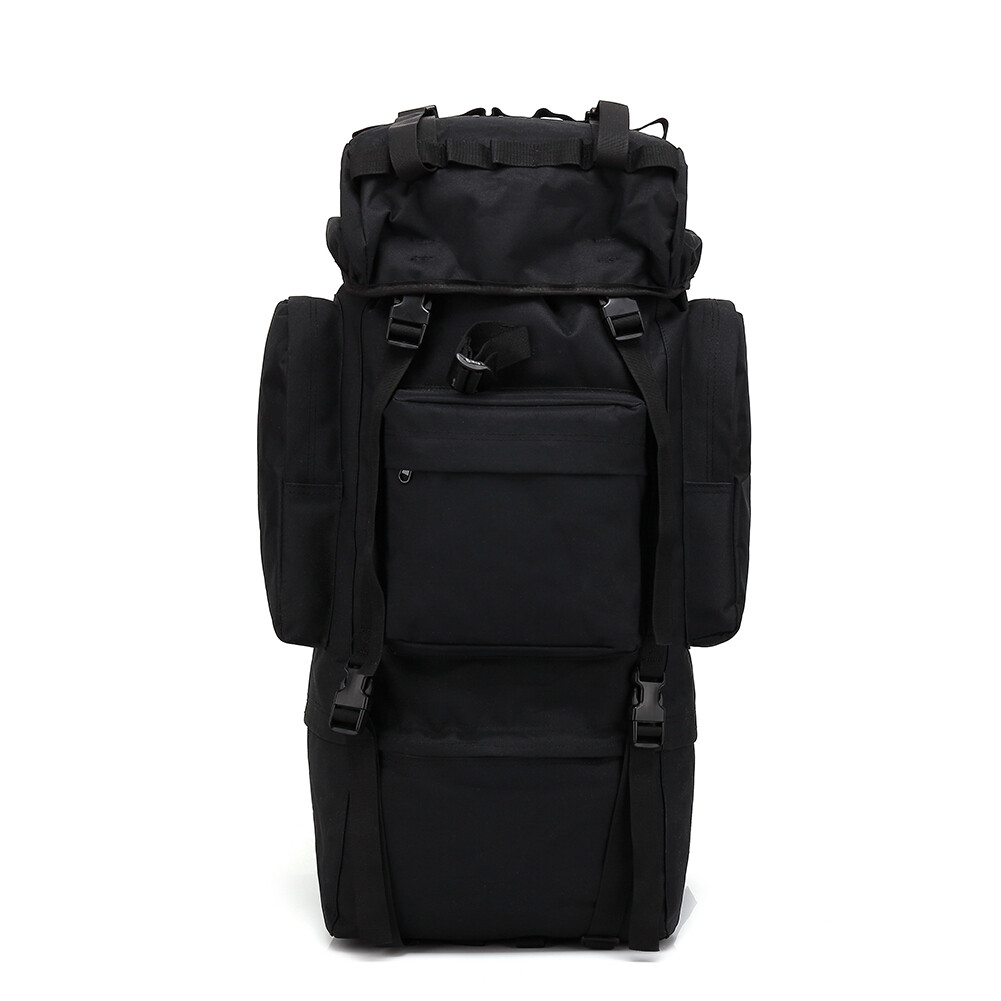 Tactical 65L Backpack Camping Rain Cover Rucksack Nylon Waterproof Hiking Bags