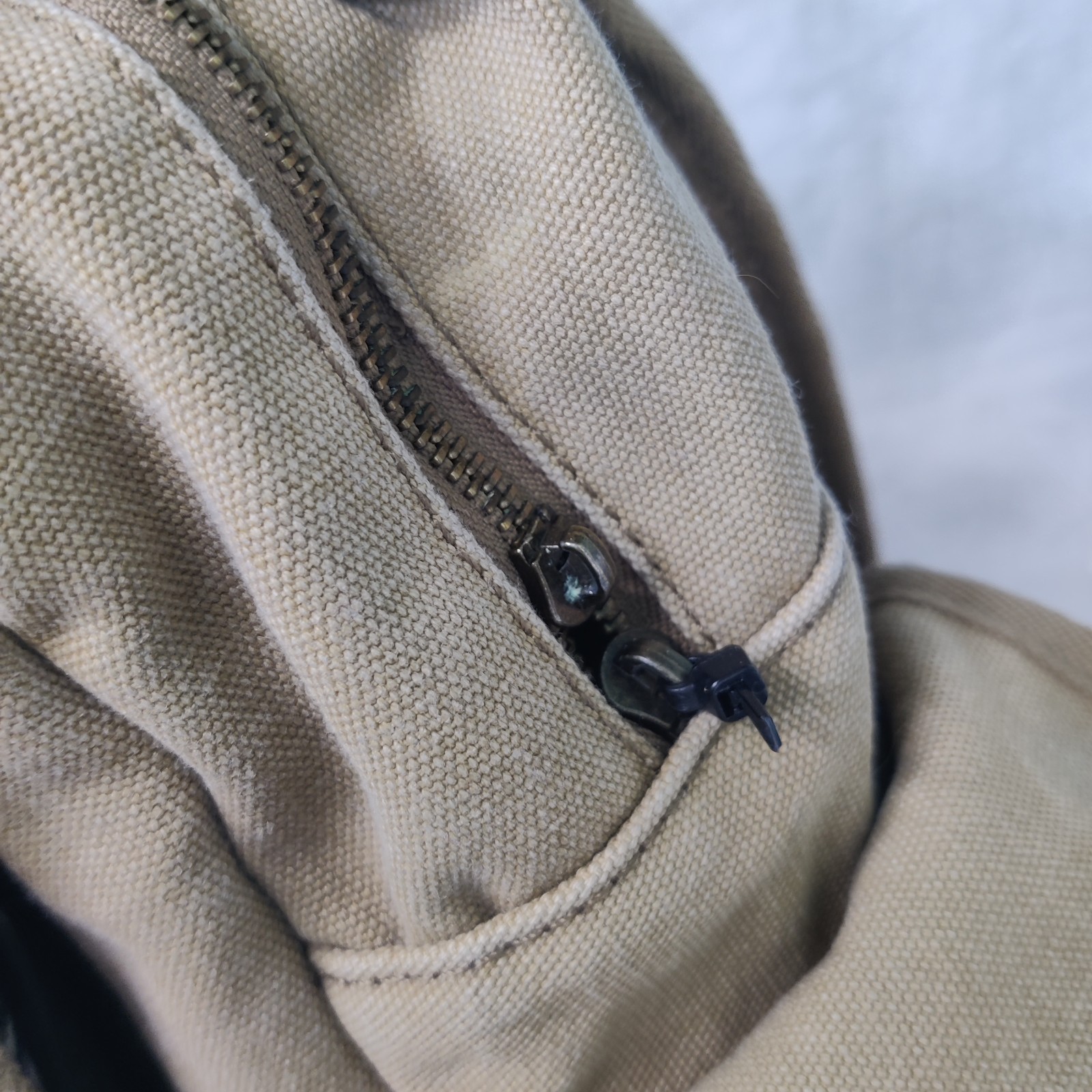 A. Kurtz Standard Issue Canvas Backpack Khaki Tan Military Rucksack FLAW