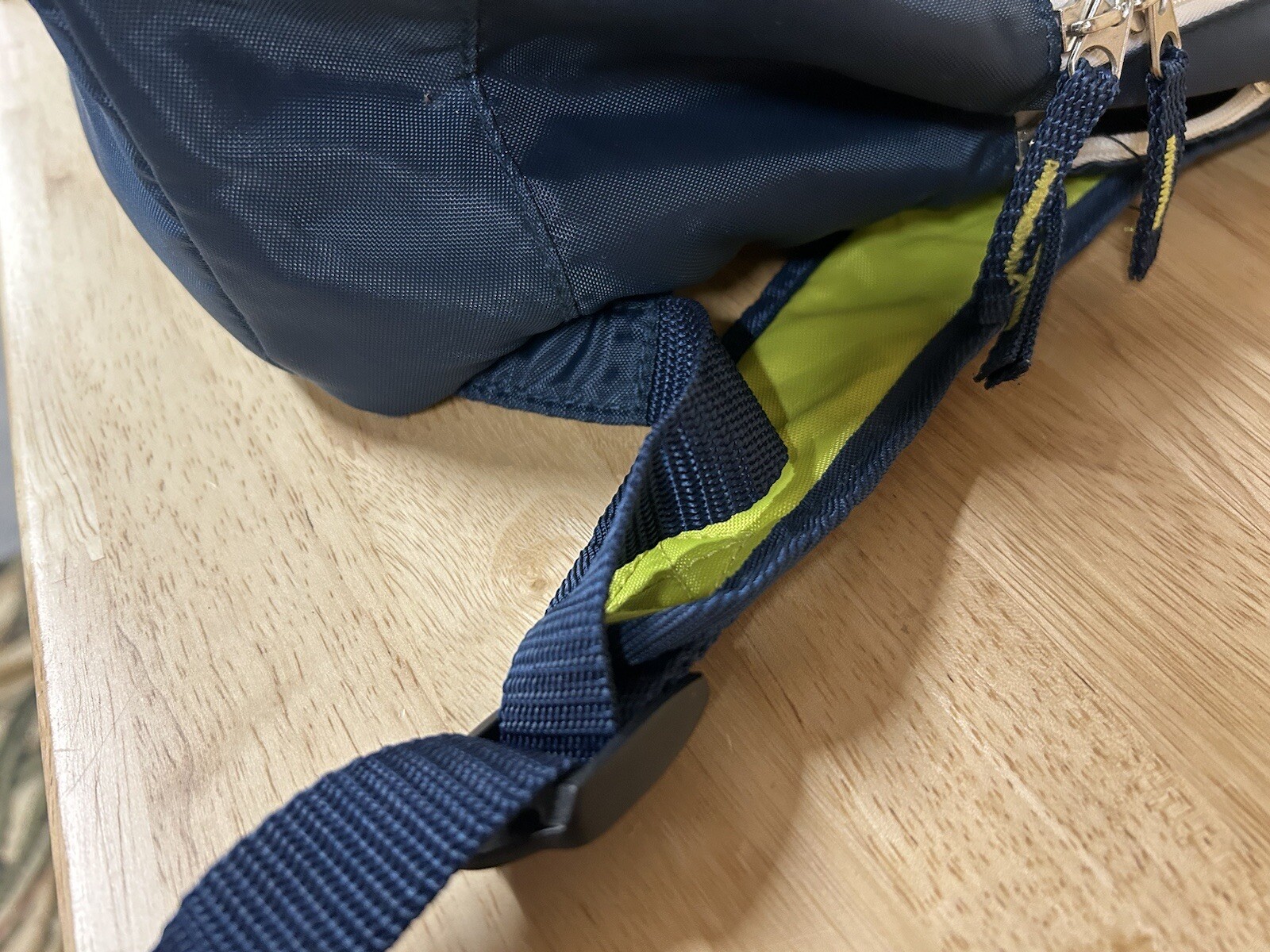 Wilson Backpack Blue with Yellow accents 2 zipper compartments Good Condition