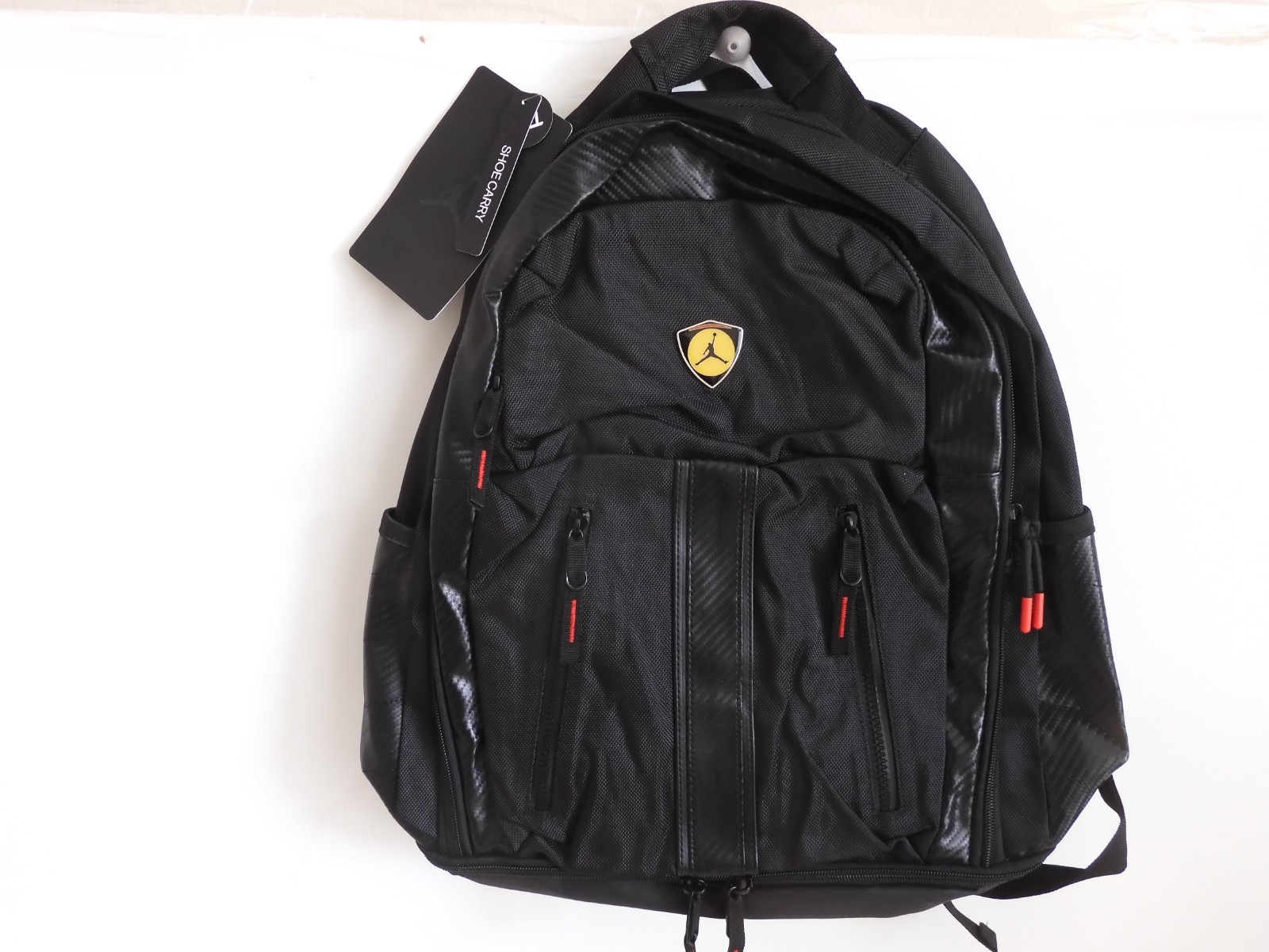 Nike Air Jordan Moto Jordan 14 Backpack Black Red Bred Rare! [9A0618-023]