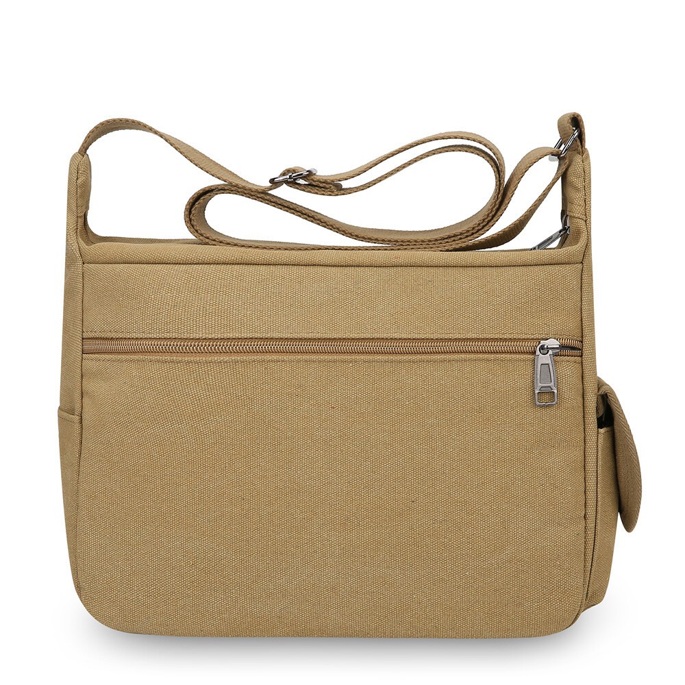 Men’s Canvas Shoulder Bag Durable Tool Bag Crossbody Sling Large Capacity Travel