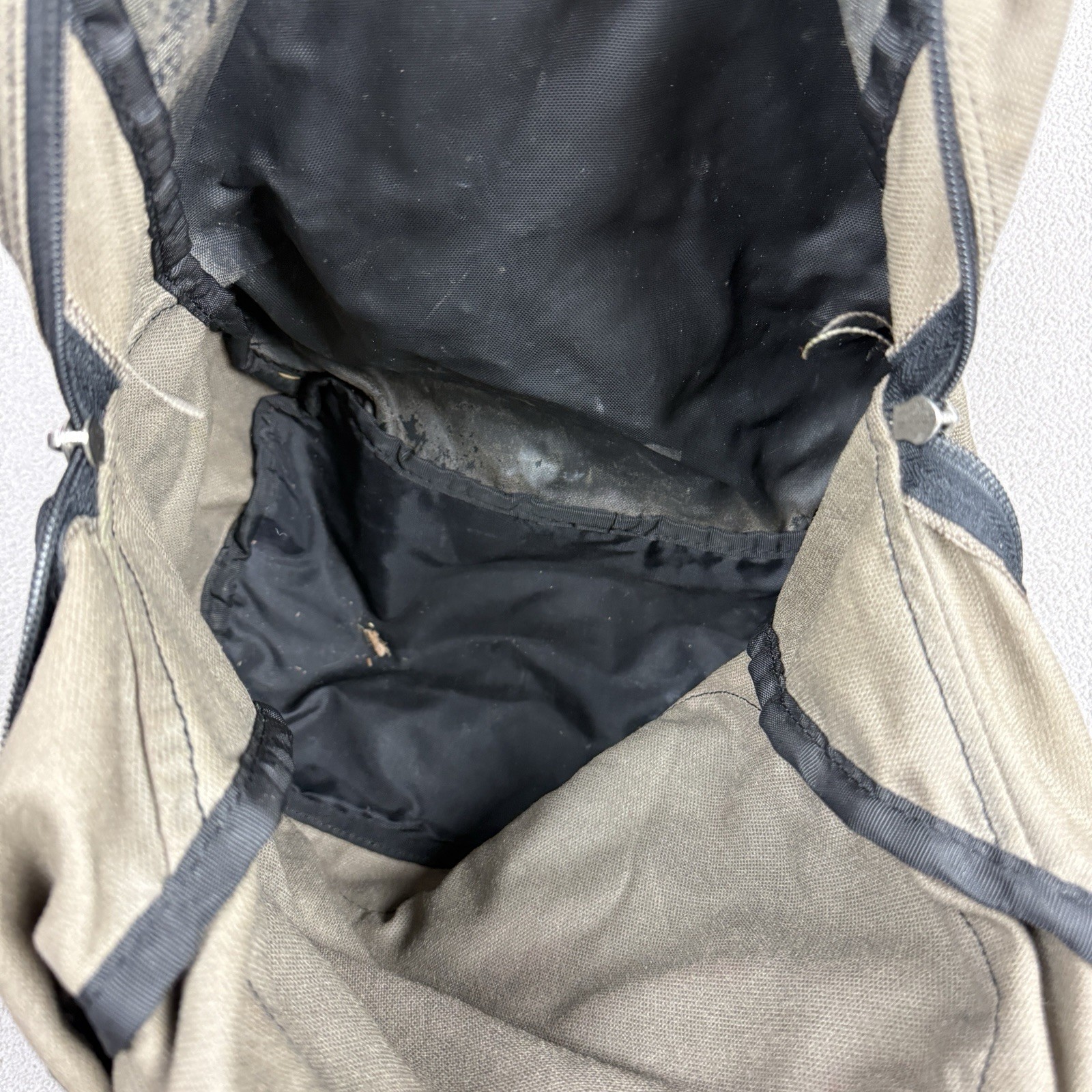 Vintage Nike Backpack Brown Suede Leather Bottom Center Swoosh 90s Bag Y2K Skate