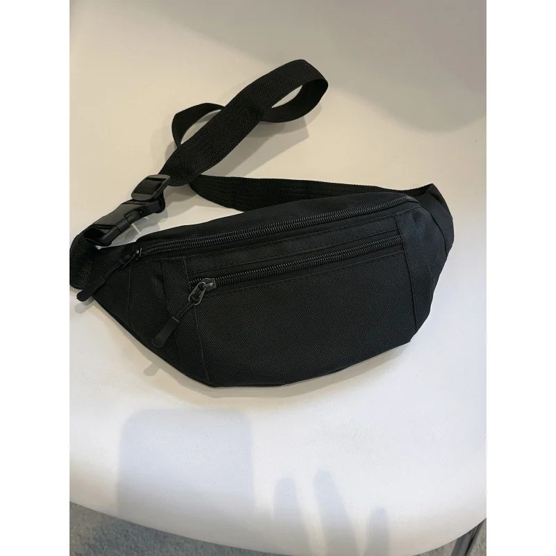 Unisex Belt Bag Fanny Pack Crossbody Waist Pouch Travel Hiking Casual Sling Blac