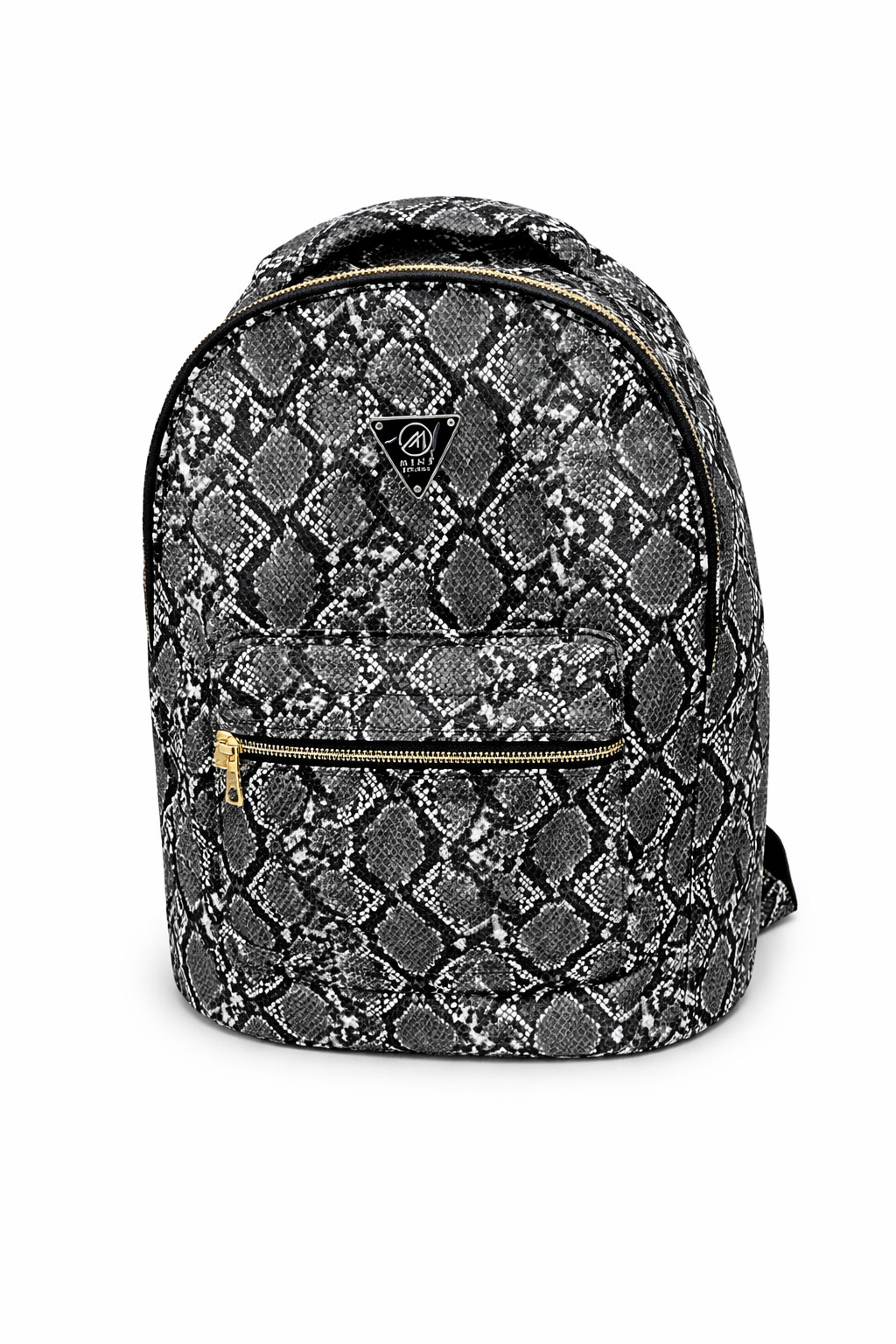 Mint Brand Cobra Leather Backpack – Bold Snakeskin Design