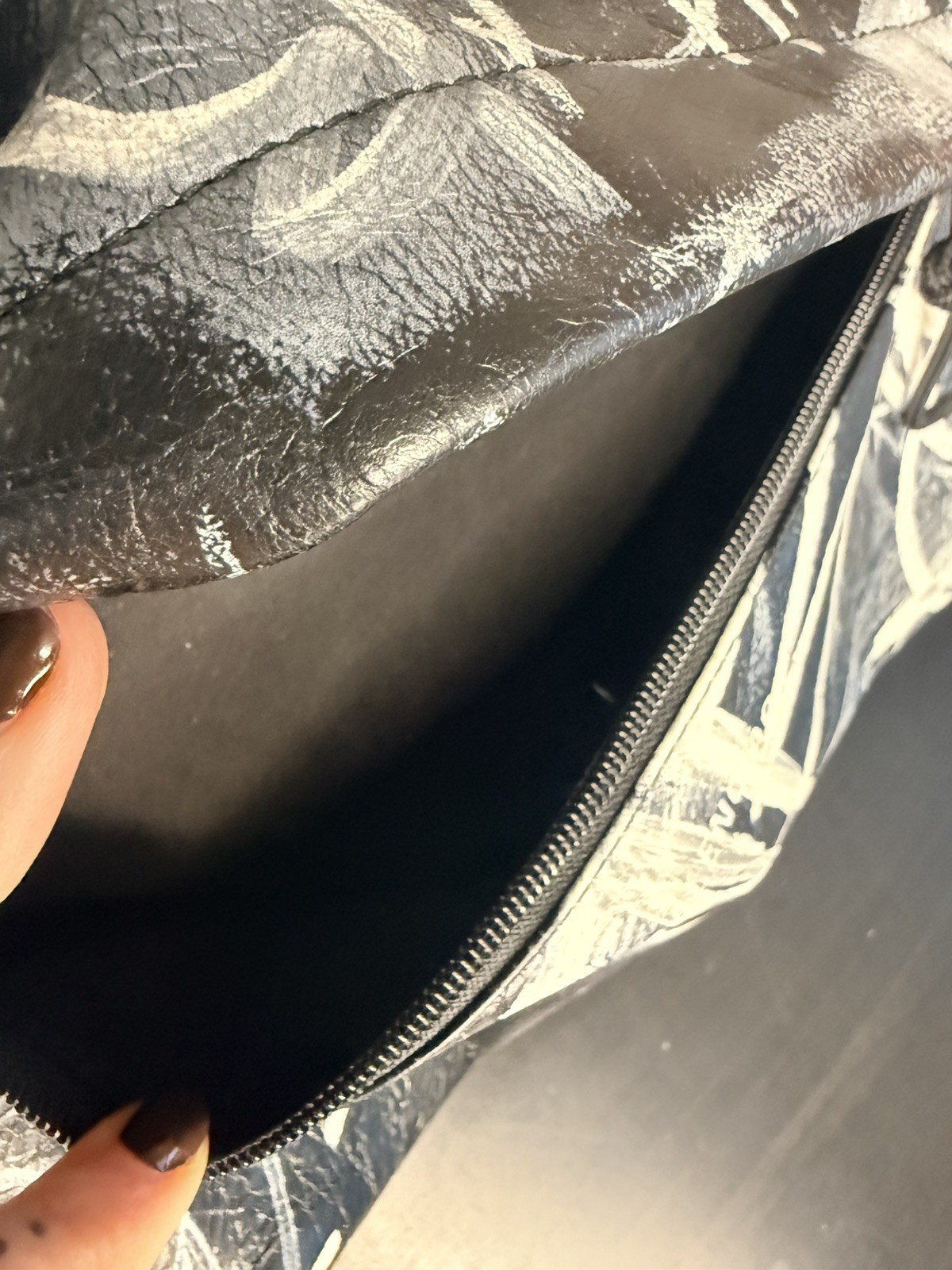 Balenciaga Explorer Graffiti Backpack Black Arena Lambskin Italy