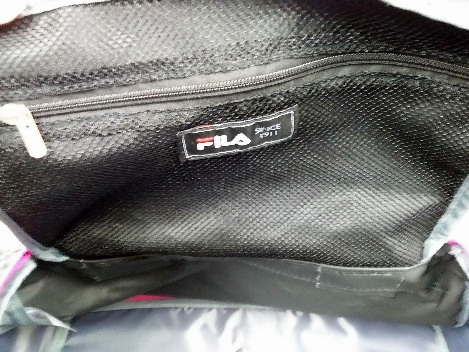 Fila Filatech Sprinter Black/Gray & Purple Medium Size Duffle Gym Bag NWOT