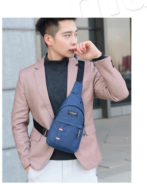 3 Colors Sling Shoulder Bag Nylon Chest Pack Crossbody Travel Mini Phone Packet