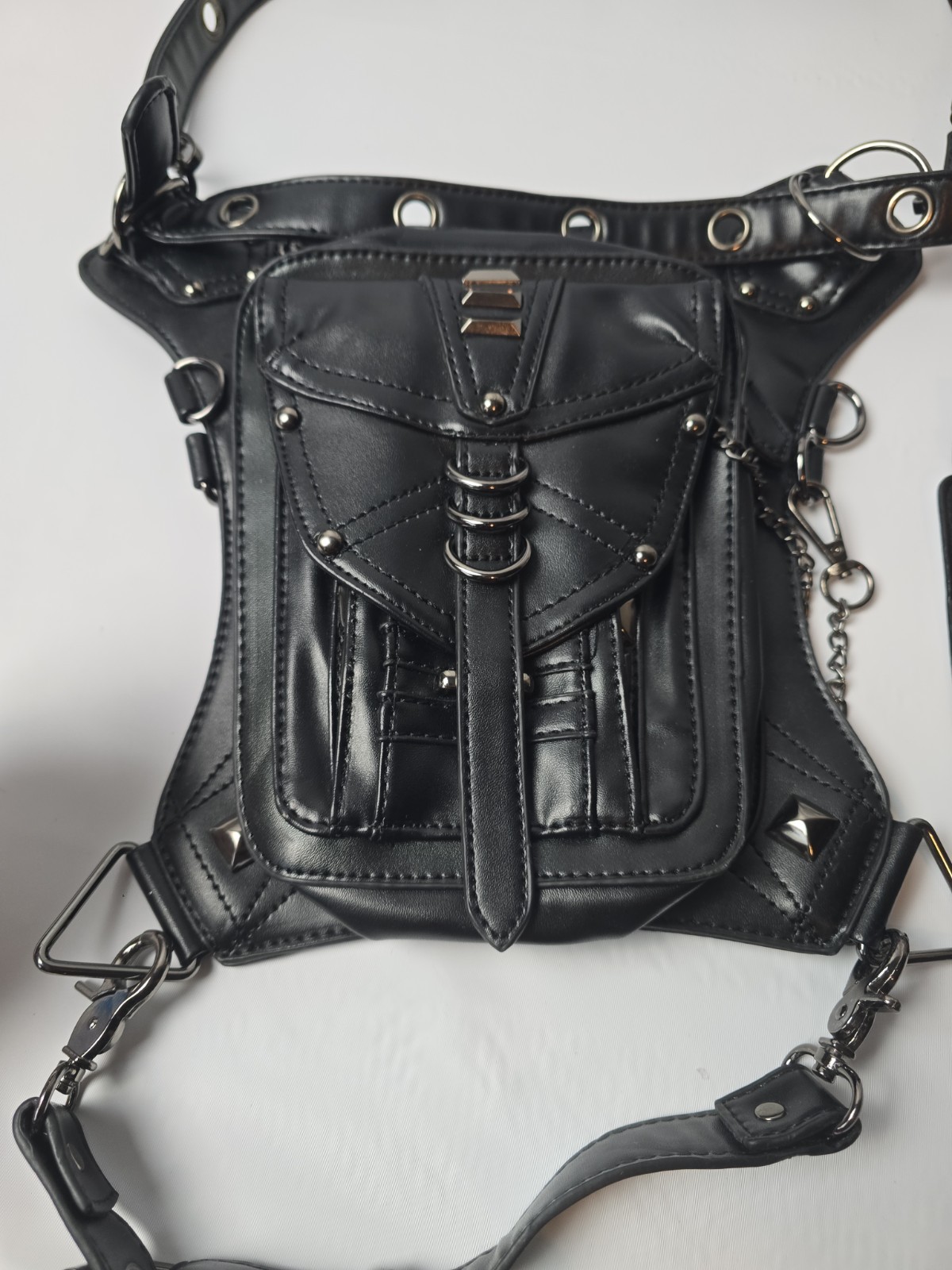 Steampunk Gothic/cosplay Leg Bag Harness Waist Hip Pouch Set Punk Biker