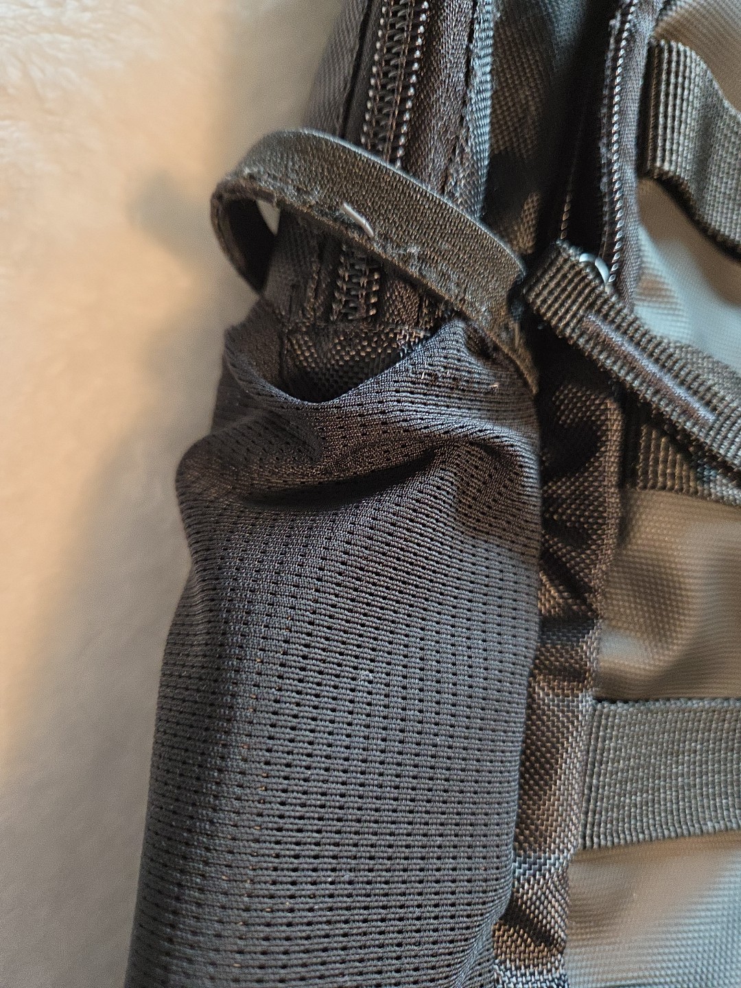 Air Jordan Backpack Large Black See Photos For Wear of Water Bottle Holders