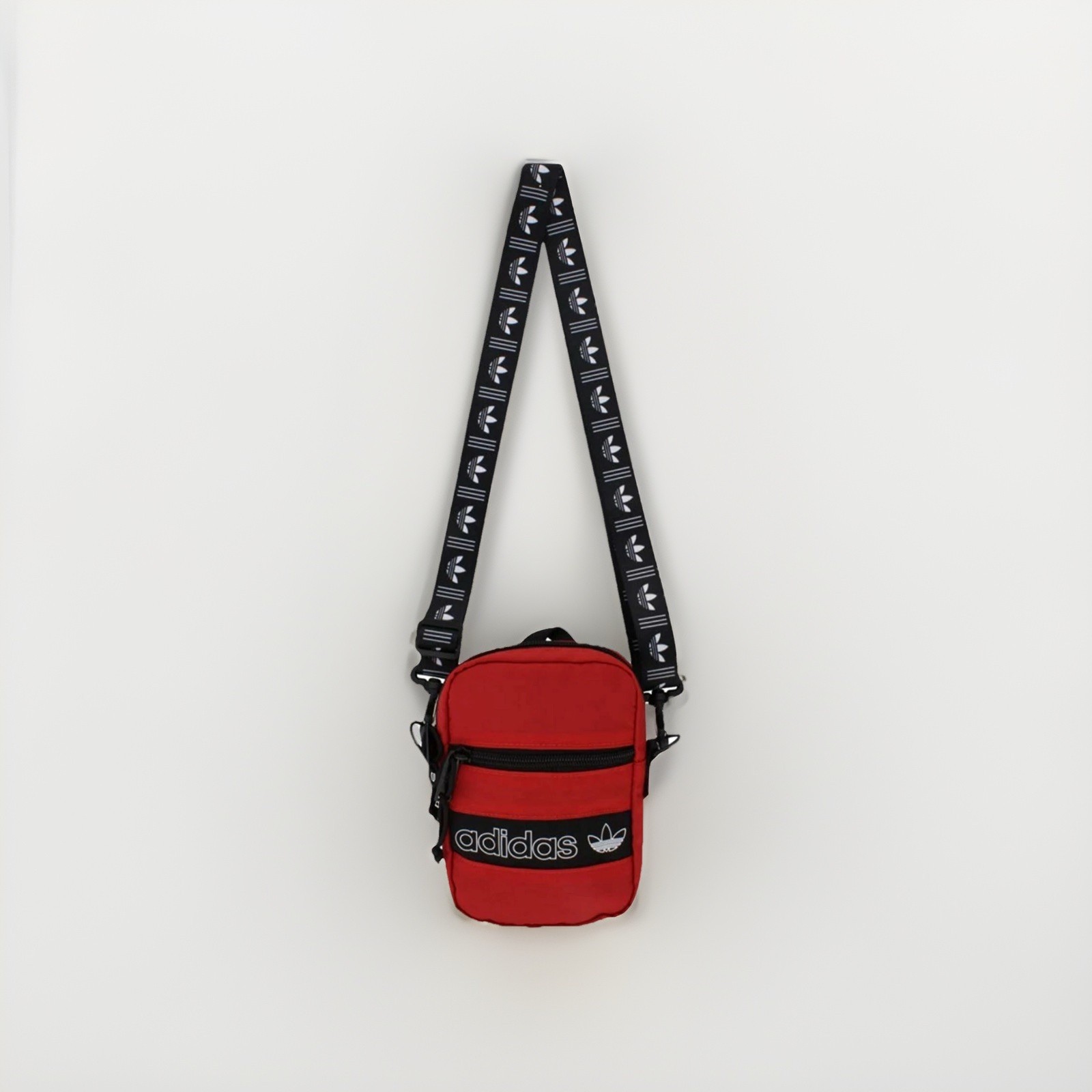 adidas Originals Dri Festival Crossbody Bag, Red/Black, Unisex, One Size
