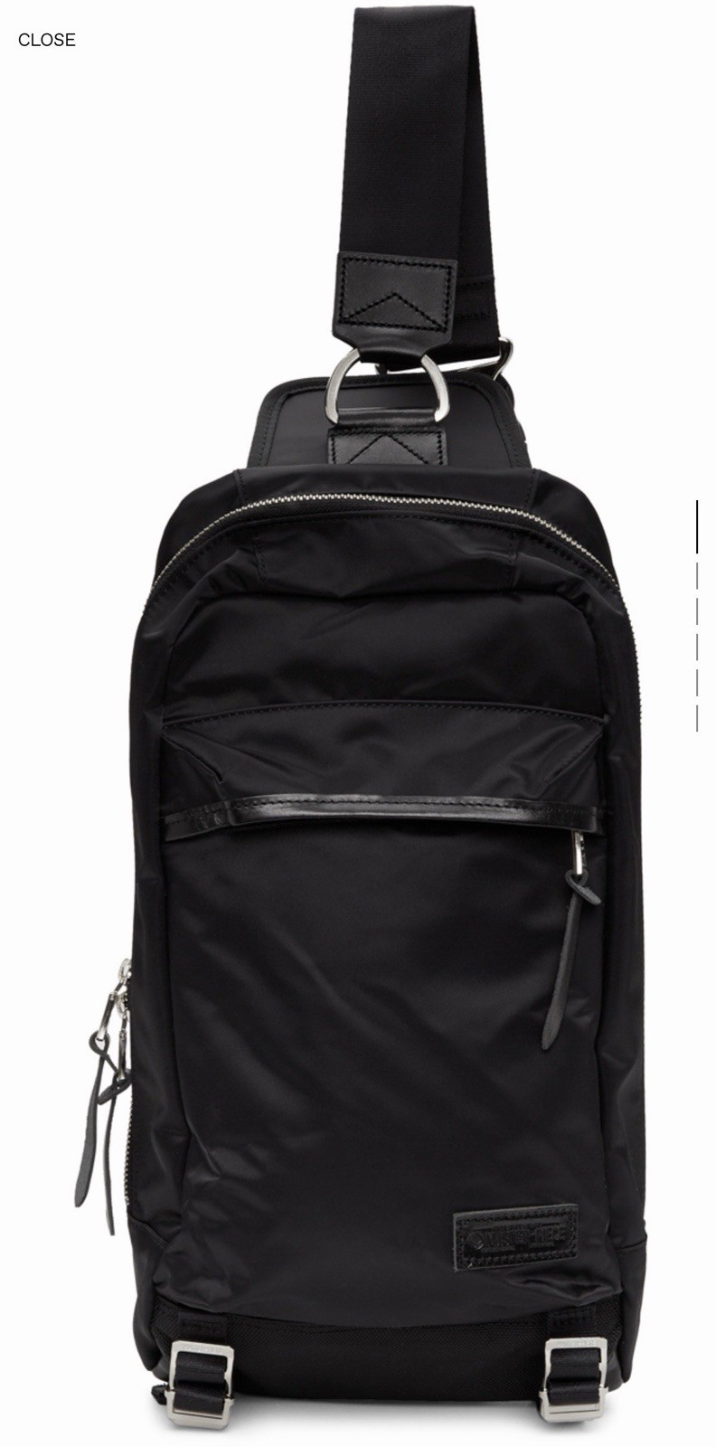 MASTERPIECE LIGHTNING Sling Bag Shoulder Bag Nylon BLK 02115-n