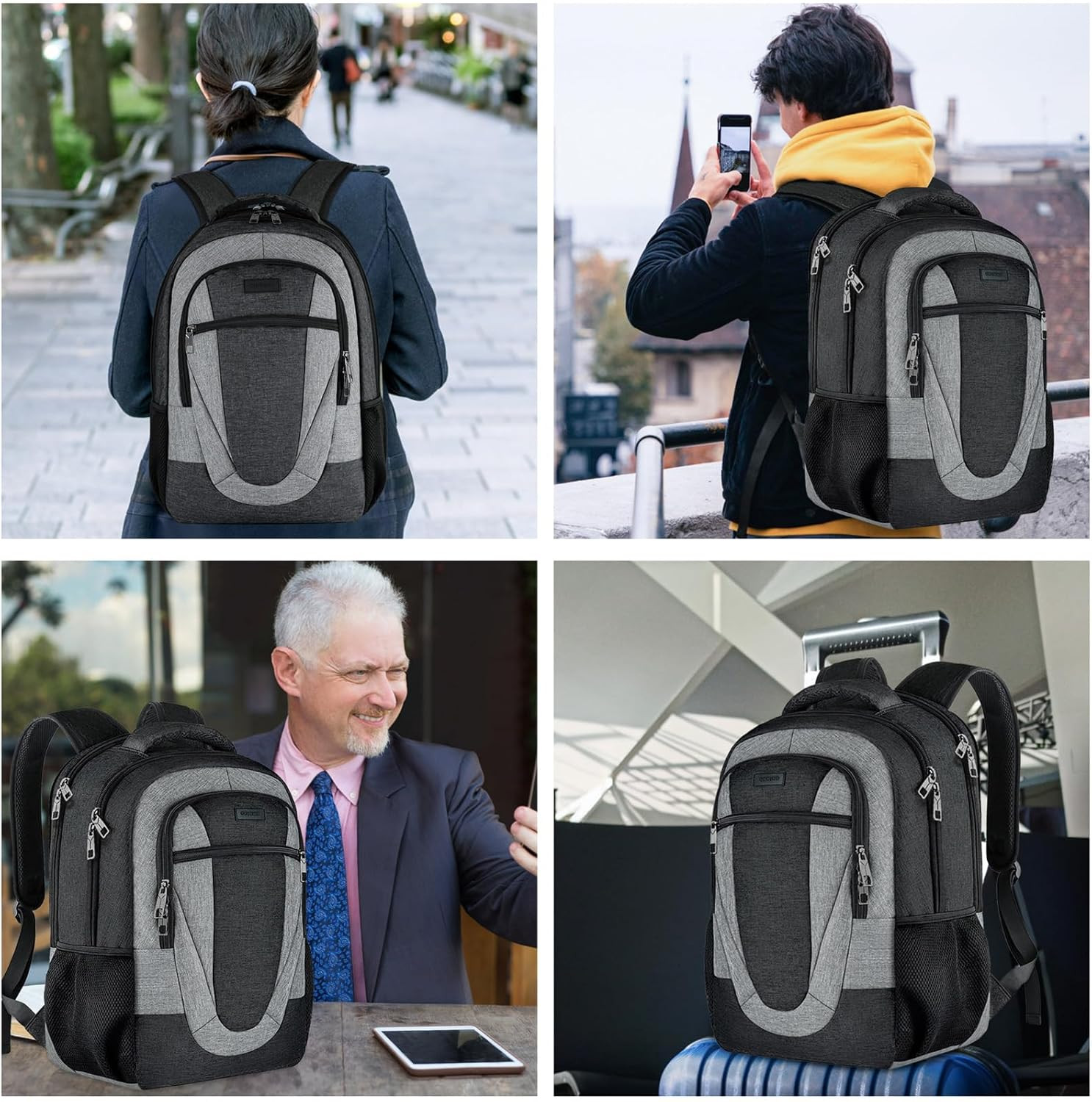 Travel Laptop Backpack Men, School Backpacks for College Teen Boys Water Resista