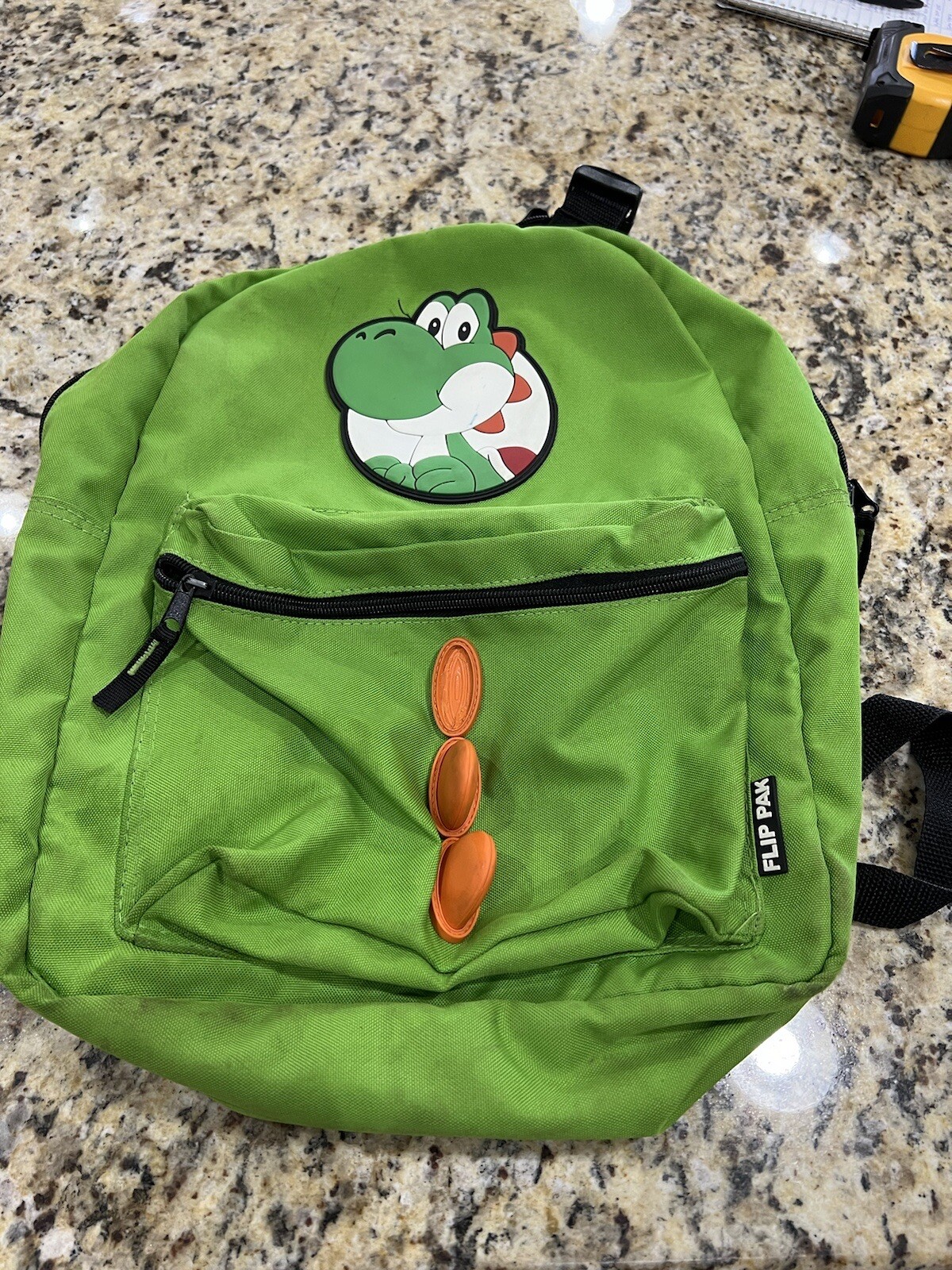 Nintendo Super Mario Reversible Backpack Full Size 8 Bit Rubber Weld