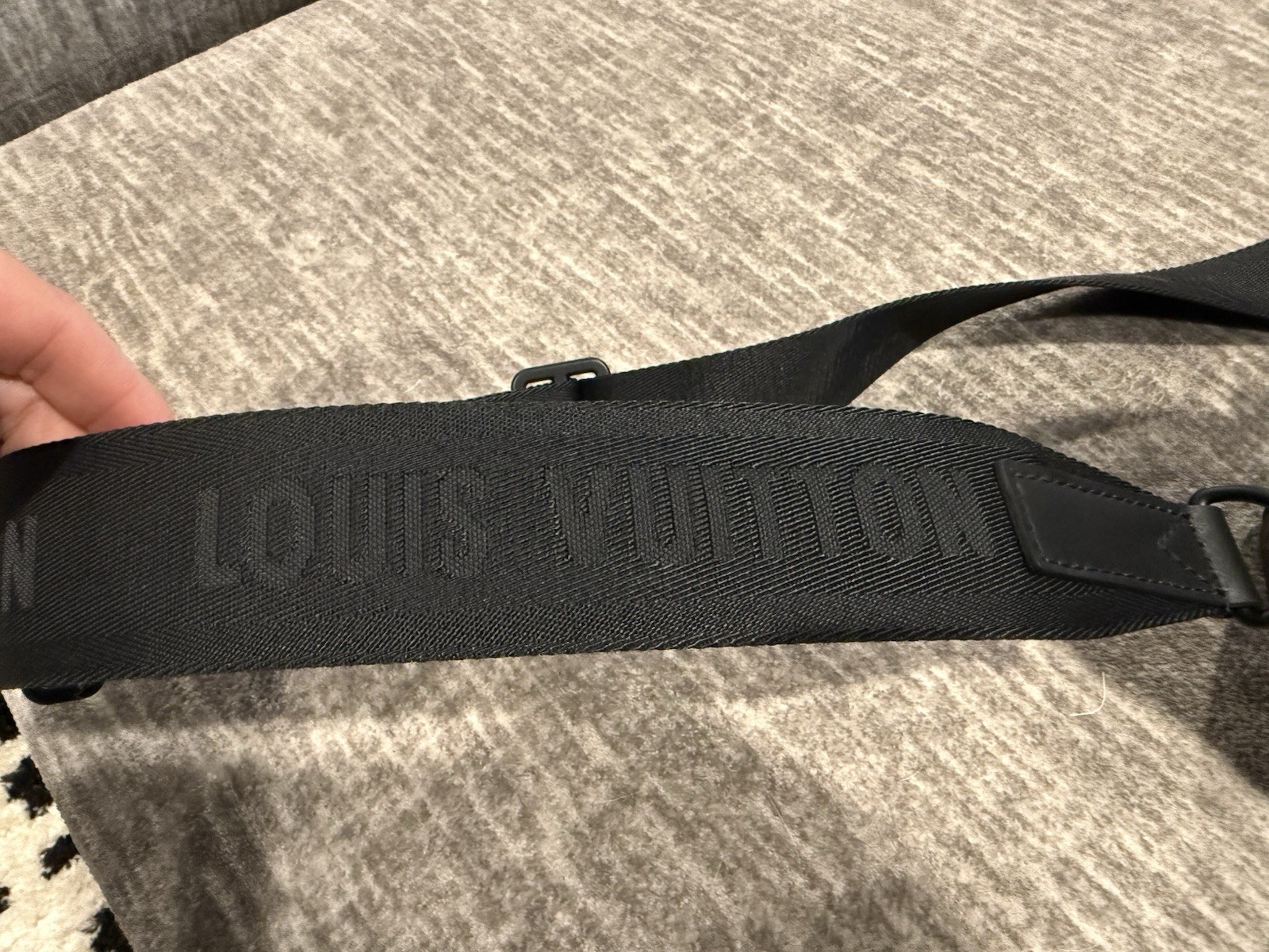 Louis Vuitton Monogram Crossbody Trail Messenger Bag Black Hardware Buckle Strap