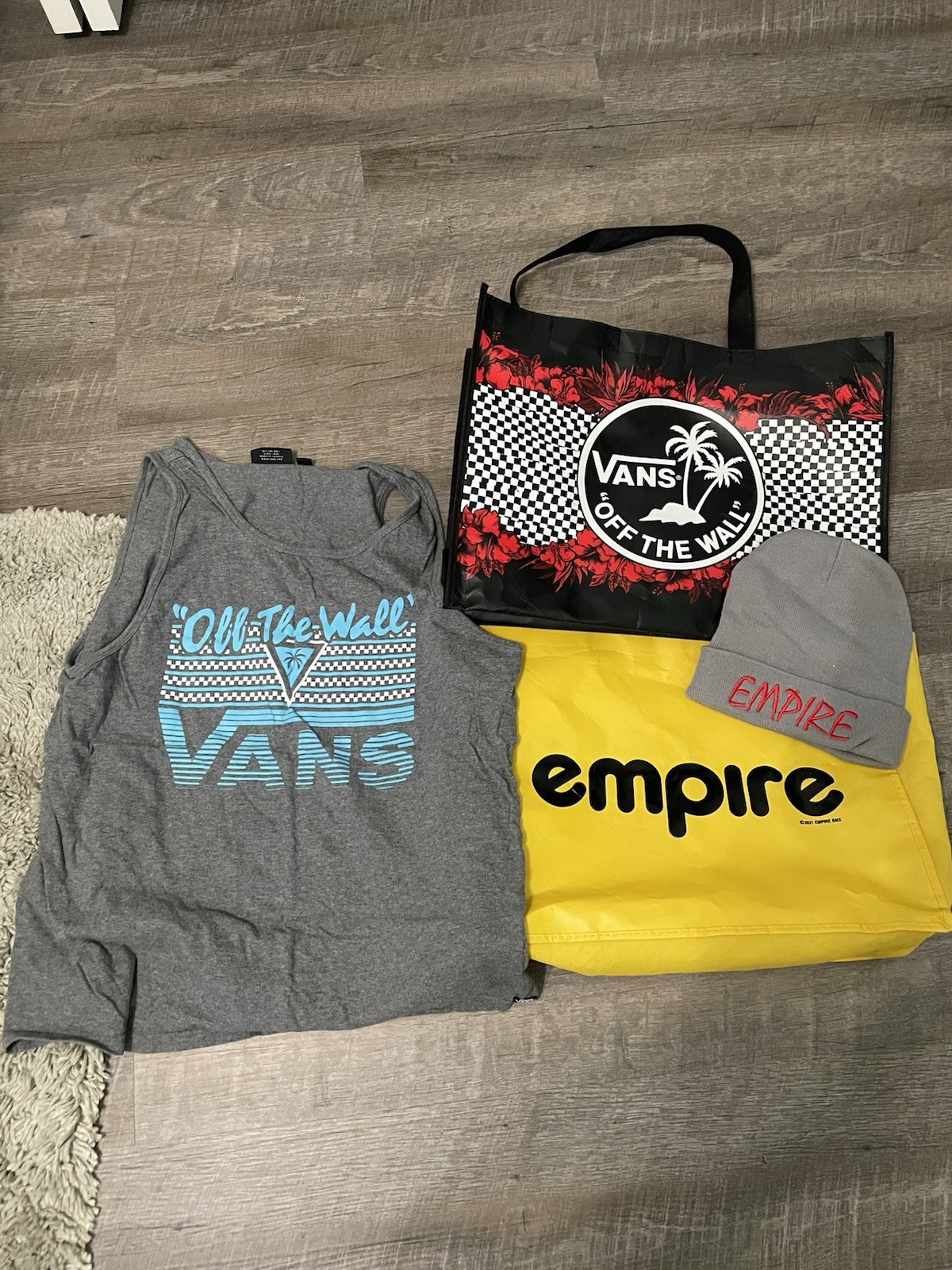 Empire BMX Vans Tote Bag Beanie Tank Top Lot- FBM, Terrible One, Primo, Odyssey