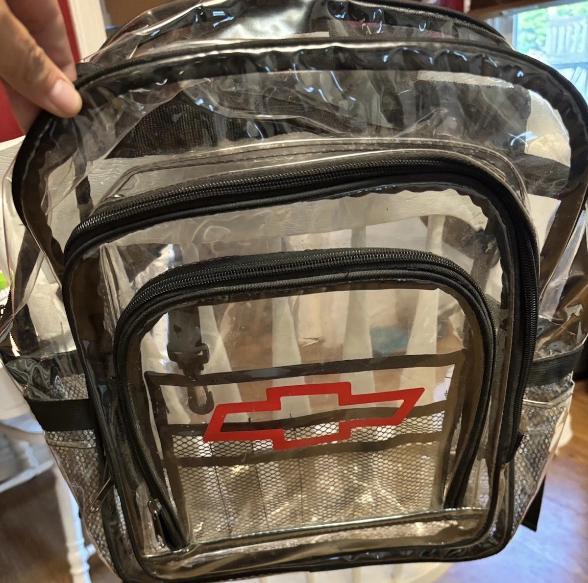 Chevrolet Bowtie Logo Clear Backpack Emblem