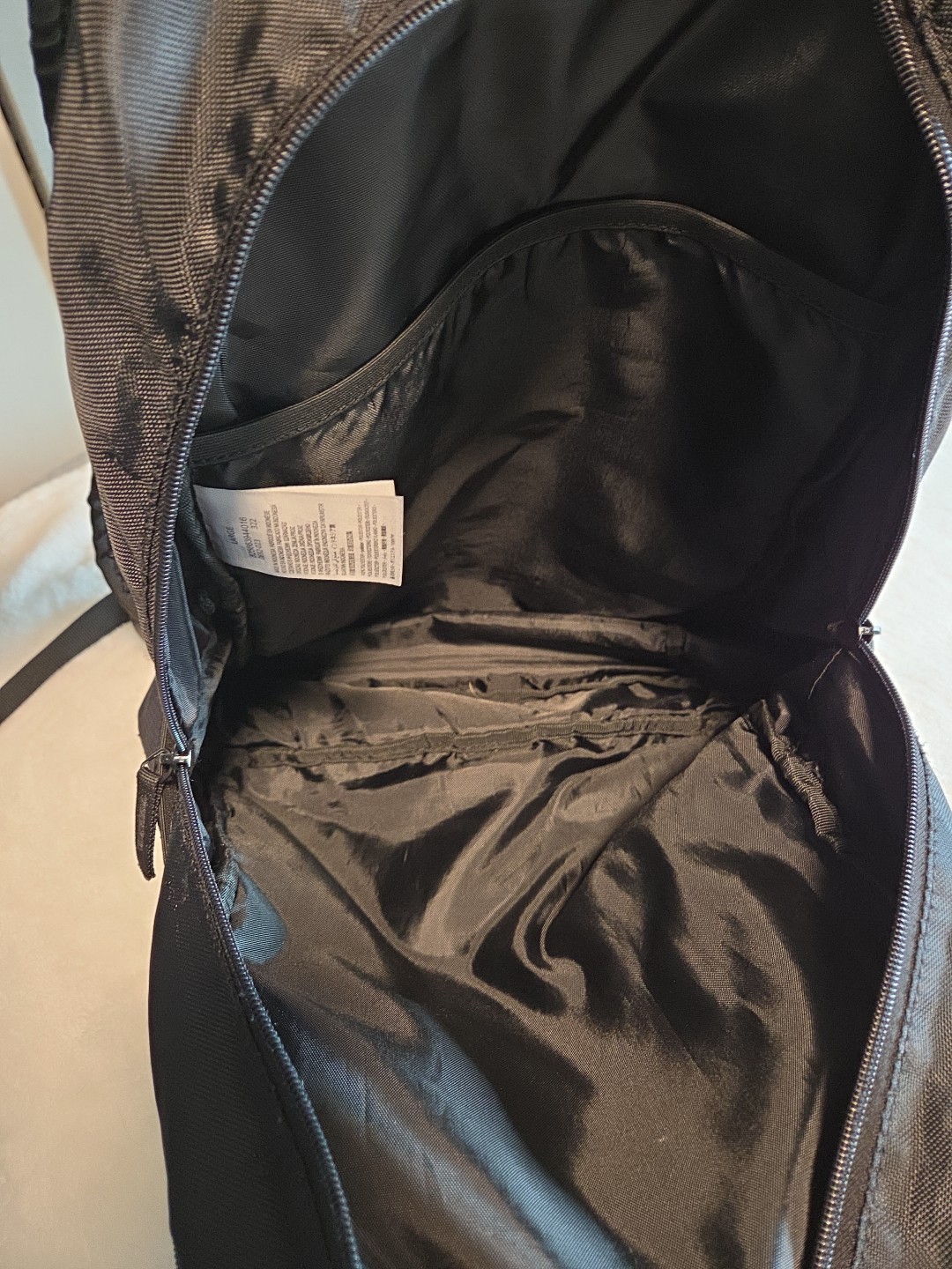 Air Jordan Backpack Large Black See Photos For Wear of Water Bottle Holders