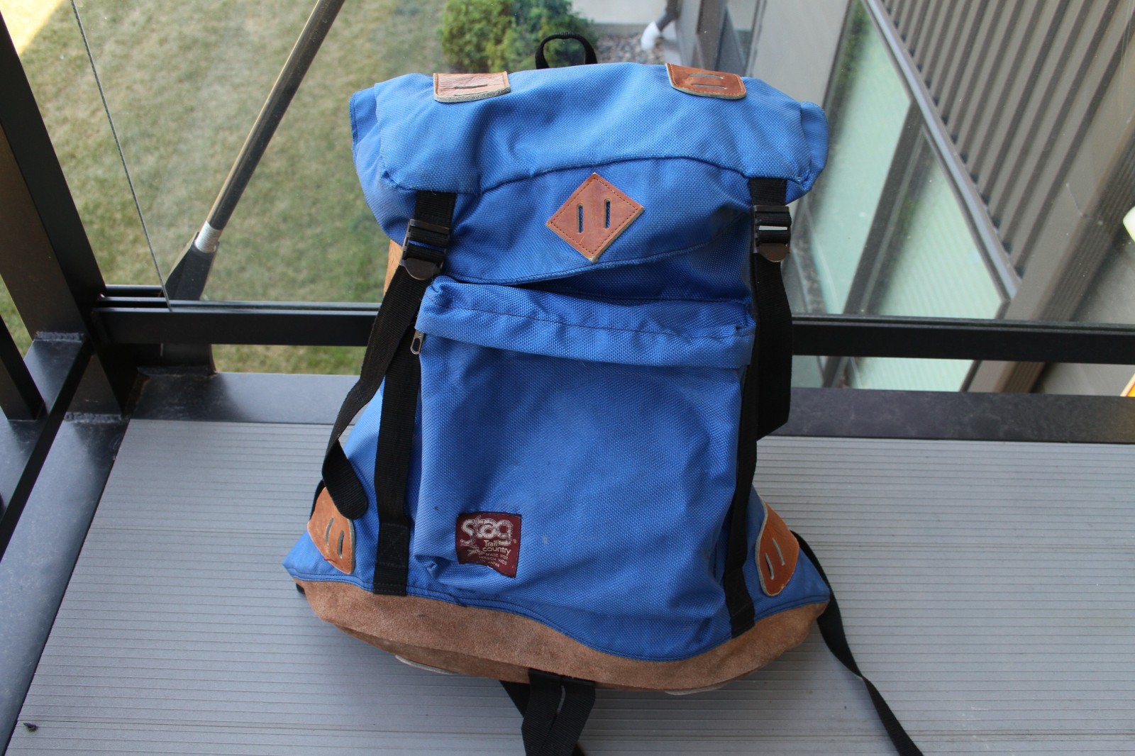 VTG STAG Trail Country Leather Base Backpack -40L made for Hirsch Weis in Japan