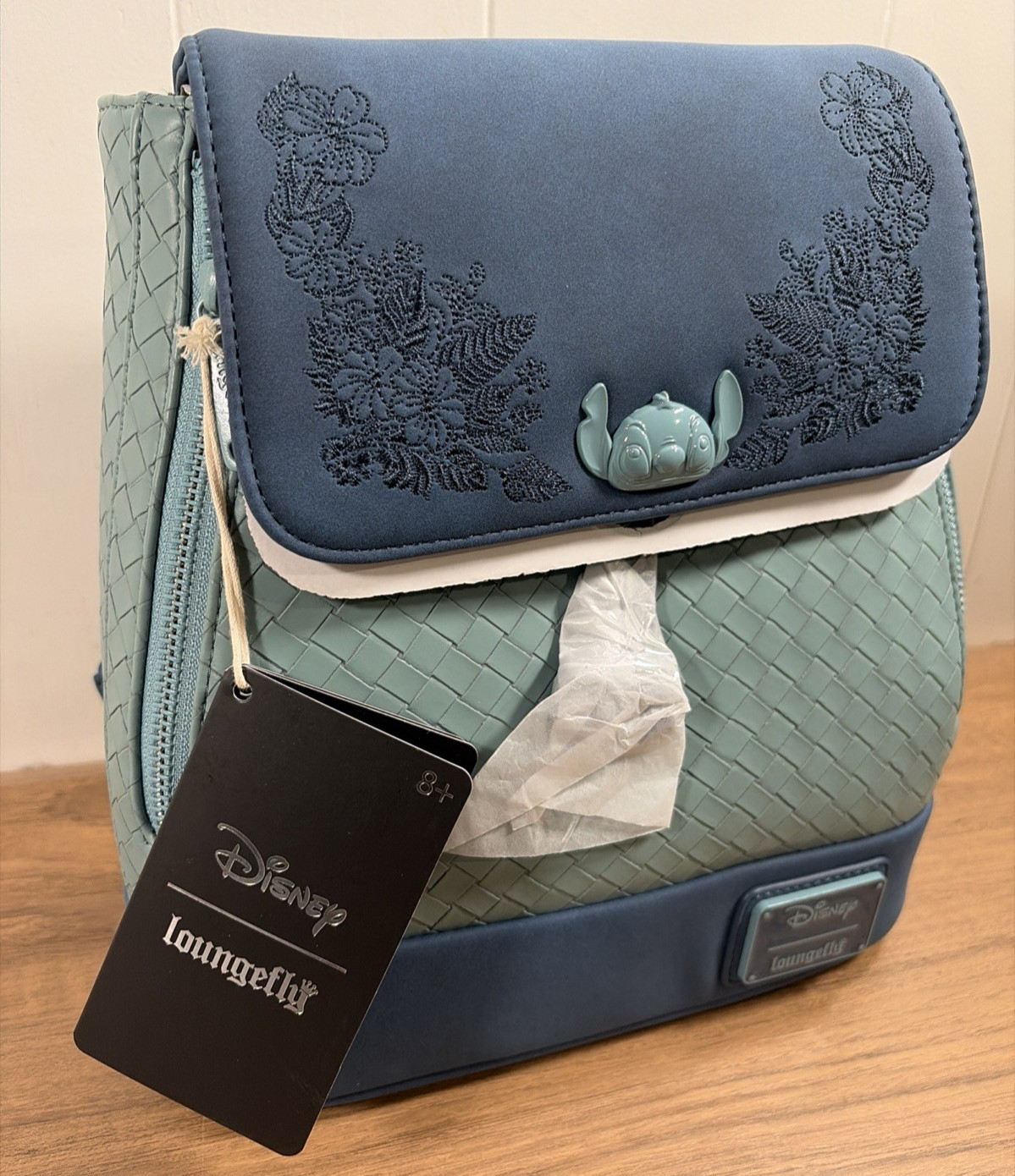 Loungefly Disney Stitch Embroidered Mini Backpack Bag Disney Loungefly New