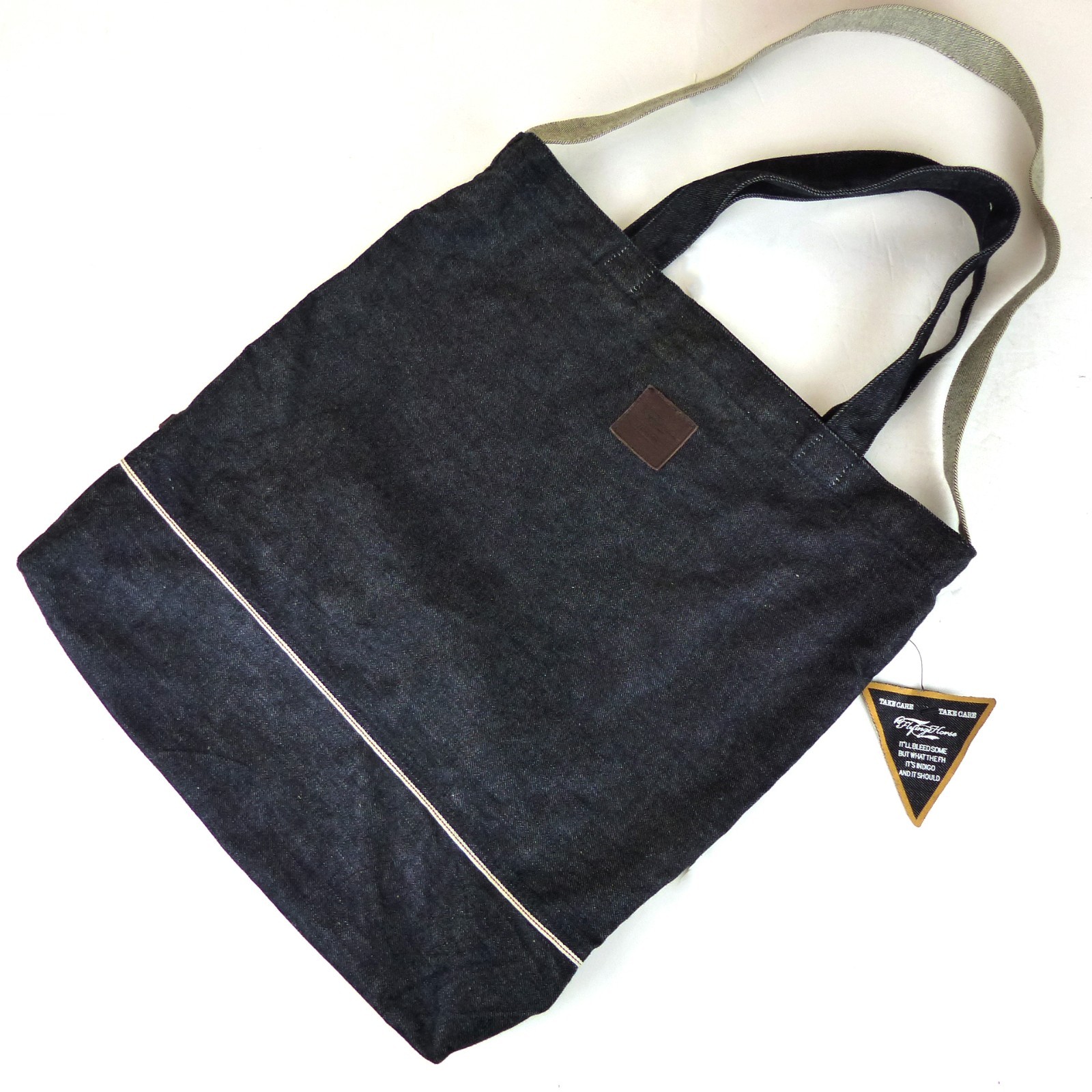 Flying Horse London Selvedge Indigo Denim Tote Bag Liberty Fairs NWT Workwear