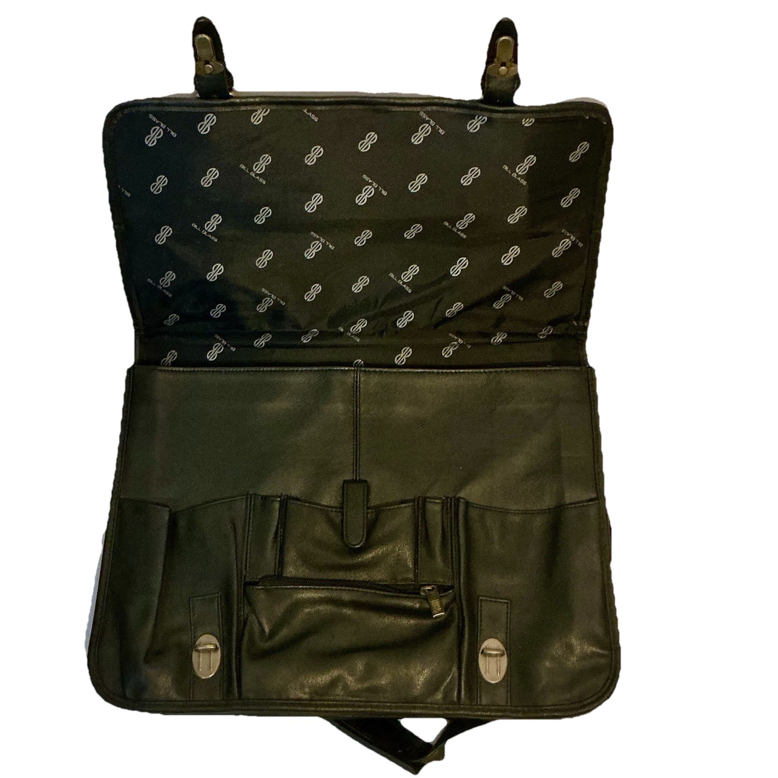 Vintage Bill Blass Black Laptop/Computer Portfolio Briefcase/Bag Satchel