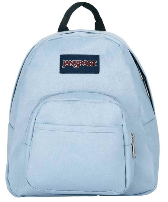 JanSport Half Pint Mini Backpack Light Blue Small Travel Daypack 10.2L