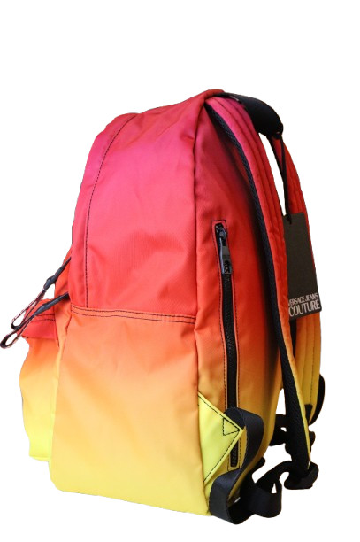 Versace Jeans Couture Gradient Backpack Red Yellow Nylon New with Tag