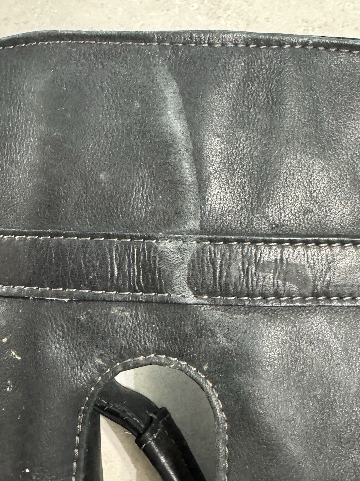 Wilson Black Leather Messenger Bag