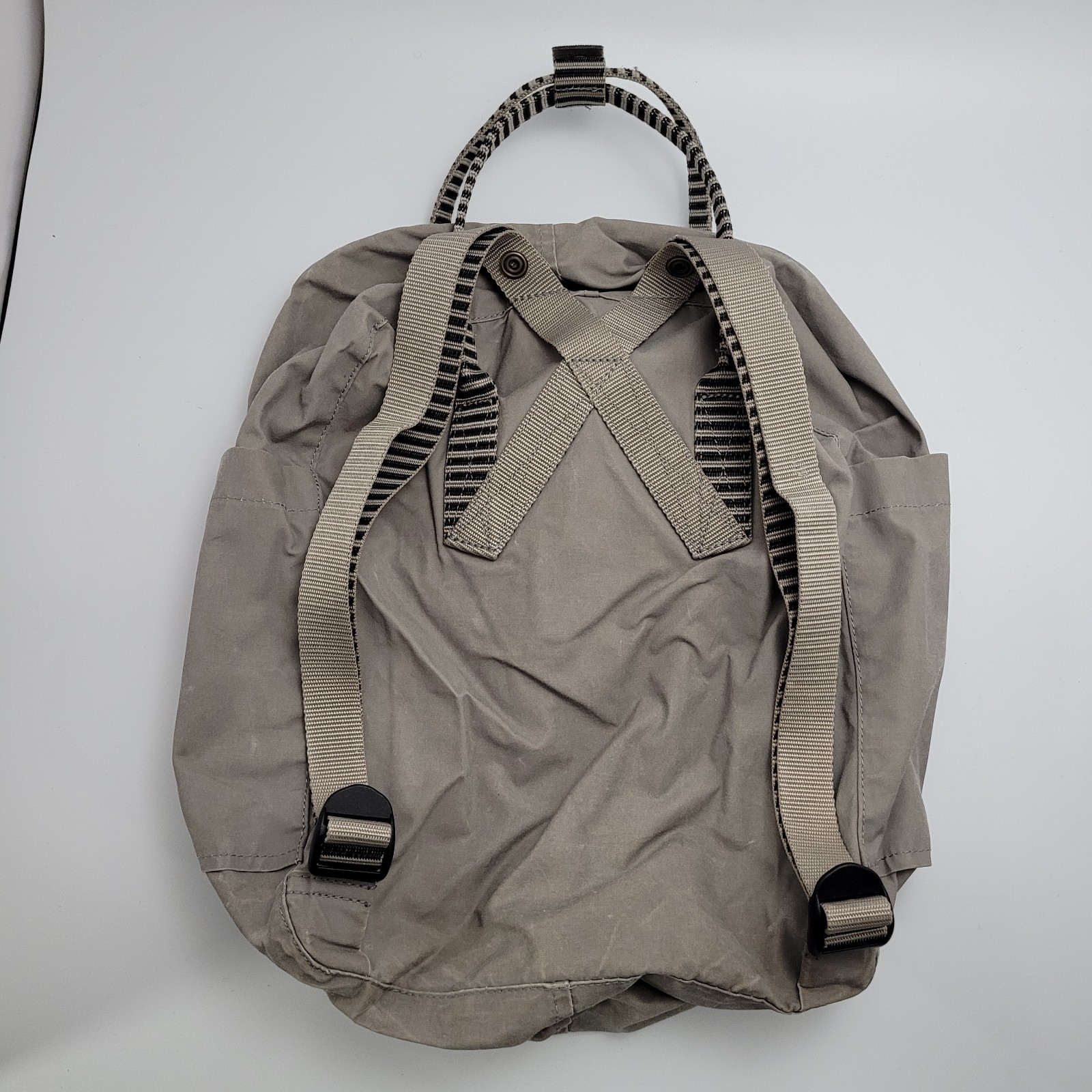 Fjallraven Kanken Gray Backpack Adjustable Strap Top Handle Outdoor School
