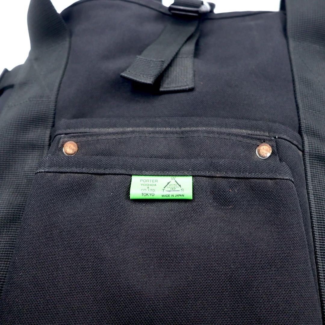 Porter Union 2Way Backpack Canvas Black Used Japan Made