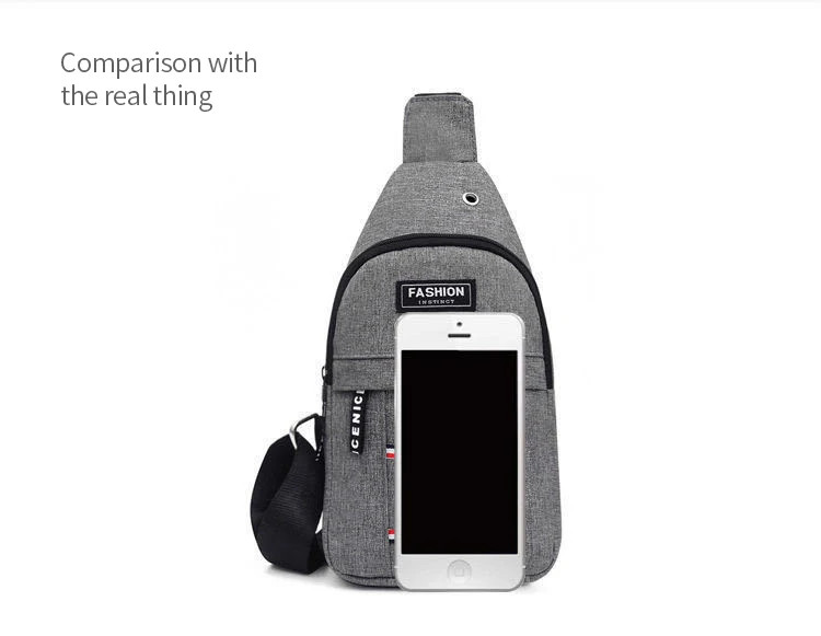 Men’s Waterproof Crossbody Sling Bag Chest Pack For Travel Hiking Cycling