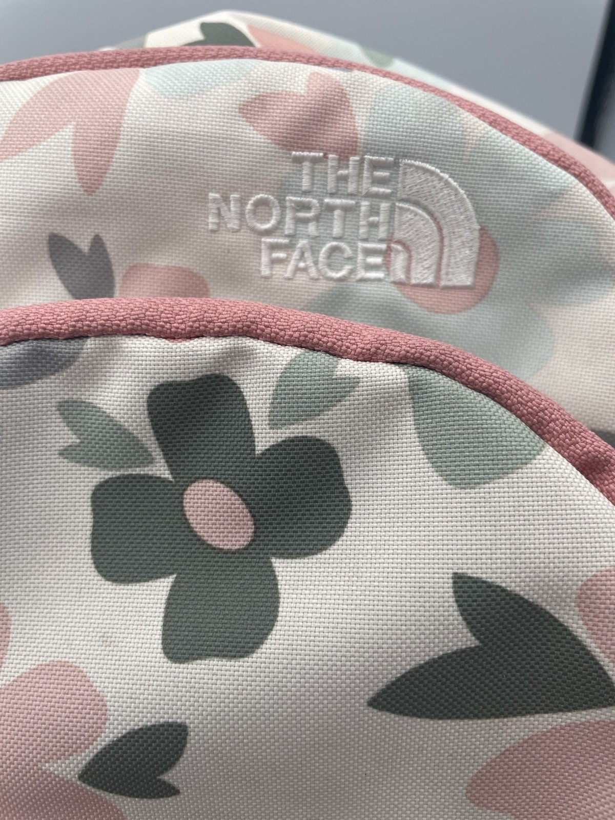 The North Face Sprout Backpack Multi Pink Gray Floral Purse Handbag Kids Travel