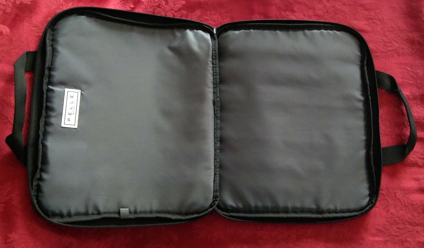 Pelle Studio SPEED-SCAN Checkpoint Friendly Laptop Padded Bag Briefcase BLACK