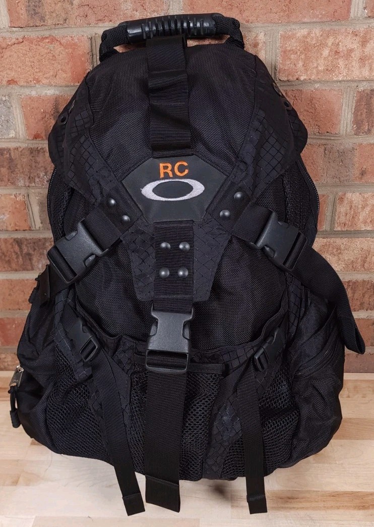 Oakley Software Black Icon Backpack Rucksack Tactical Vintage Y2K Bag