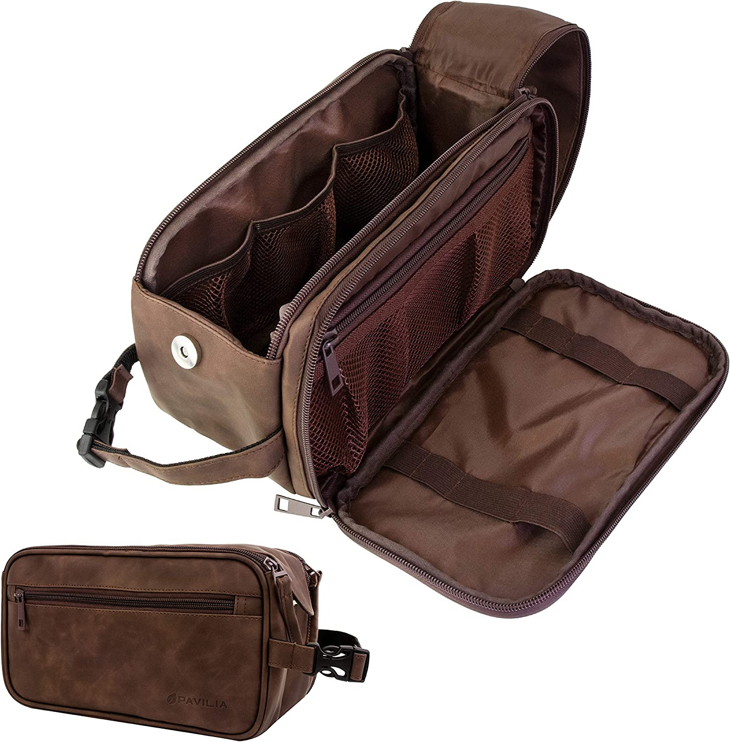 Toiletry Bag for Men, Travel Essentials Shaving Dopp Kit, Mens Travel Bag Toilet
