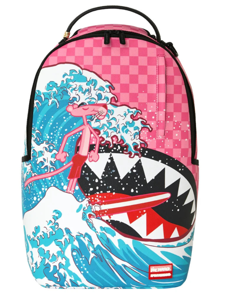 Sprayground Pink Panther DIAMOND WAVE Backpack🔥New Pink Bookbag Kids School Bag