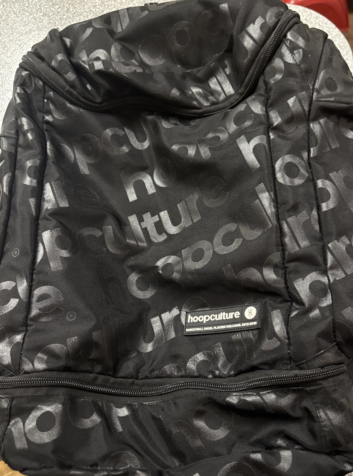 Hoop Culture Lumino Zeitgeist Reflective Basketball Backpack Black