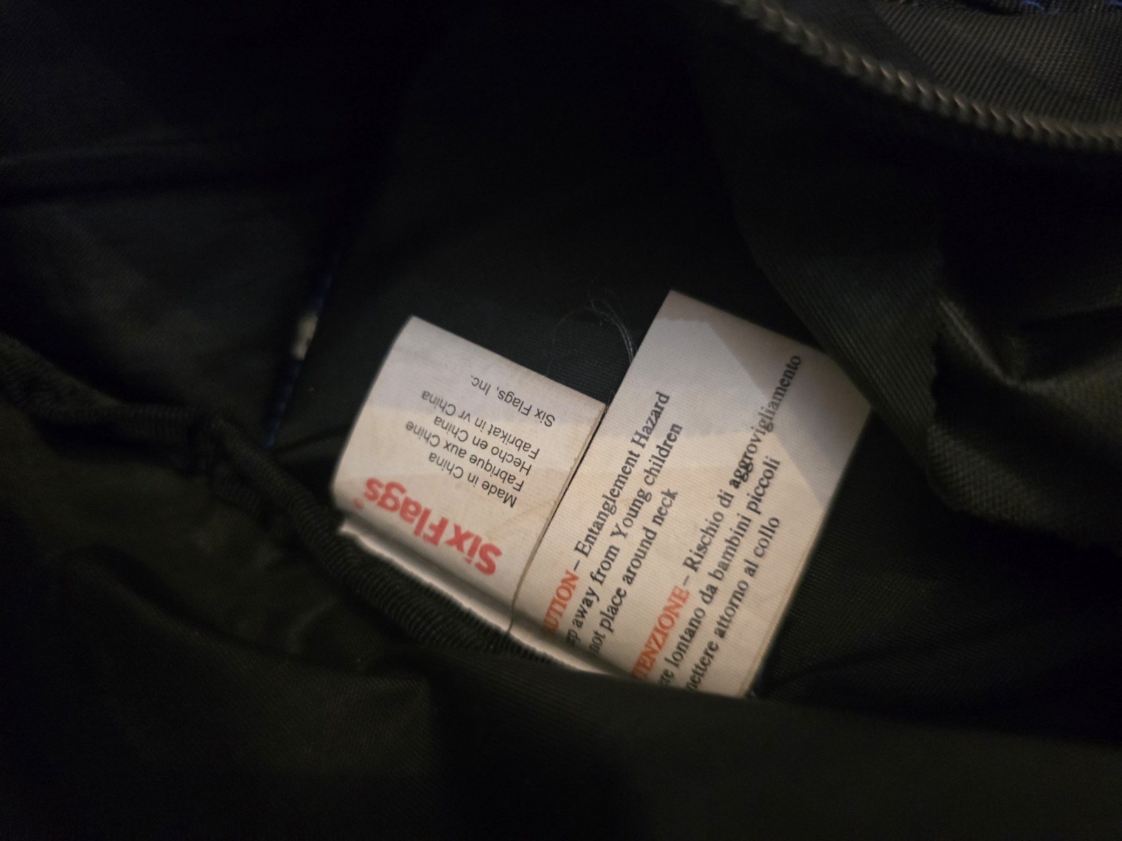 Superman Shoulder Sling Bag Zip From Six Flags
