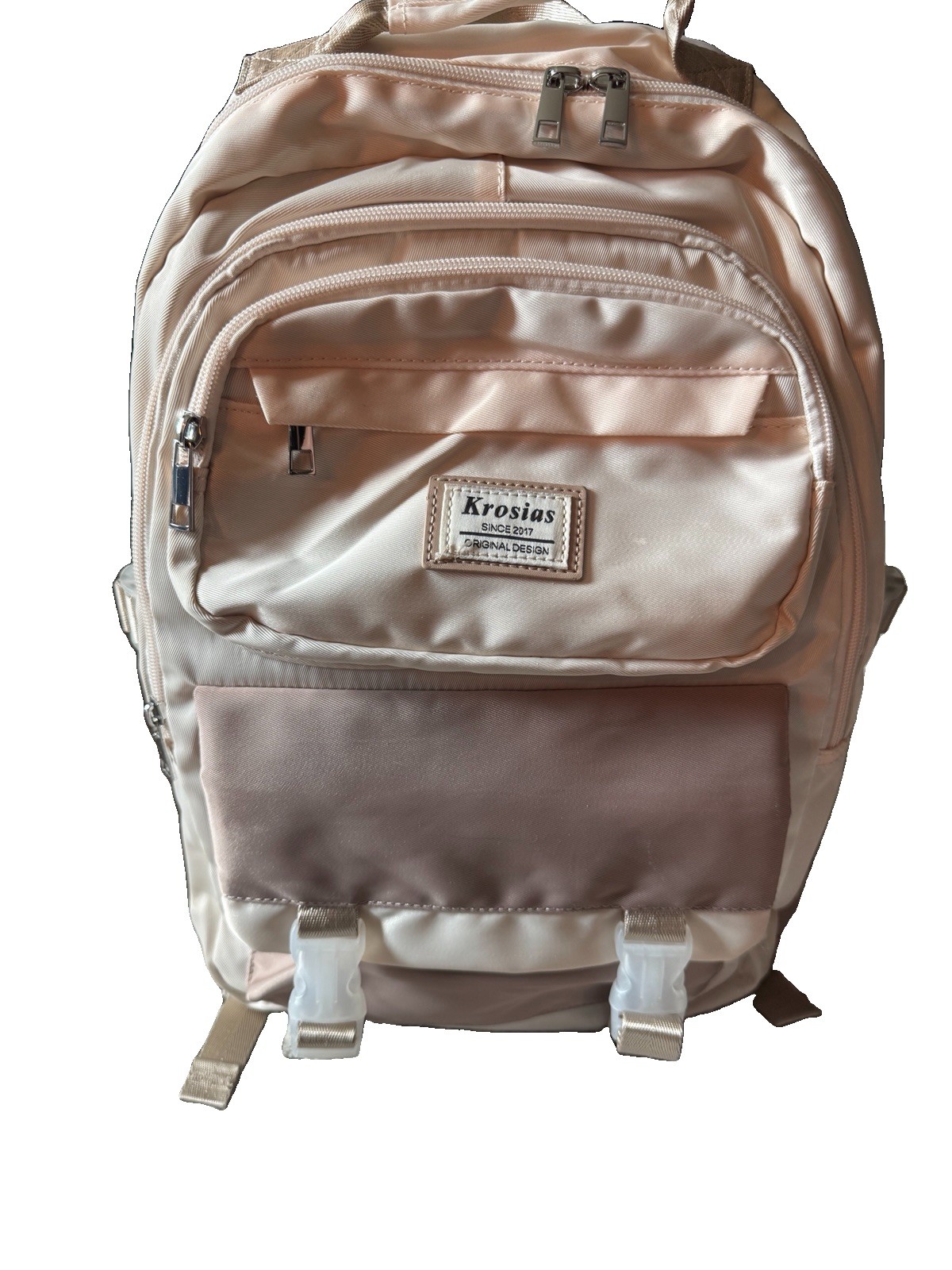 Aesthetic School Backpack 17.5 -Inch College Bag Preppy Bookbag Khaki Beige