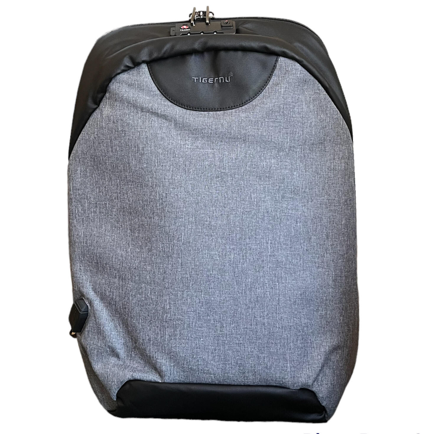 Gray Combination No. TSA Lock USB Charging Laptop School Business Backpack Bag L
