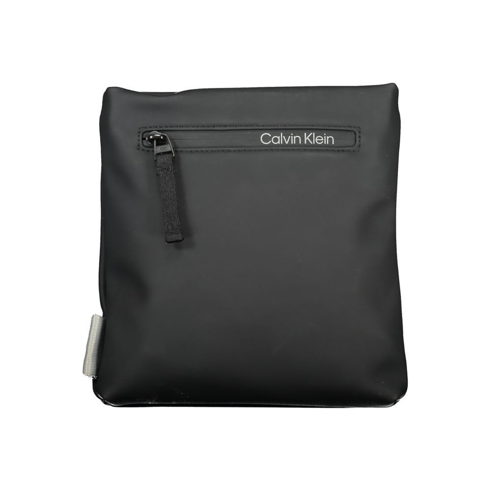 Calvin Klein Black Polyester Men’s Shoulder Bag 100% Authentic – CA-25964