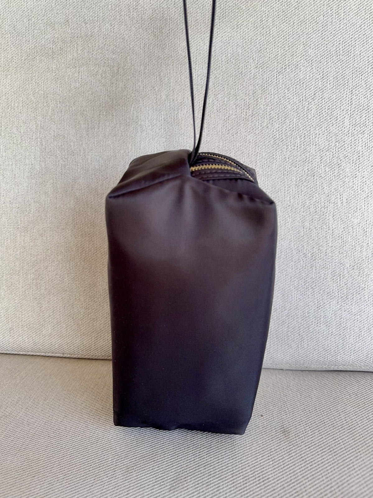 Burberry GWP Men’s Double Zip Toiletry Bag Large Travel Cosmetic Pouch Dark Brow