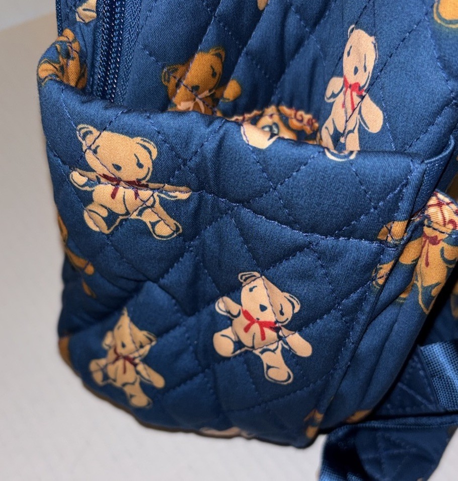Vera Bradley Cotton Bancroft Backpack Bunch of Bears Teddy Bears NWT
